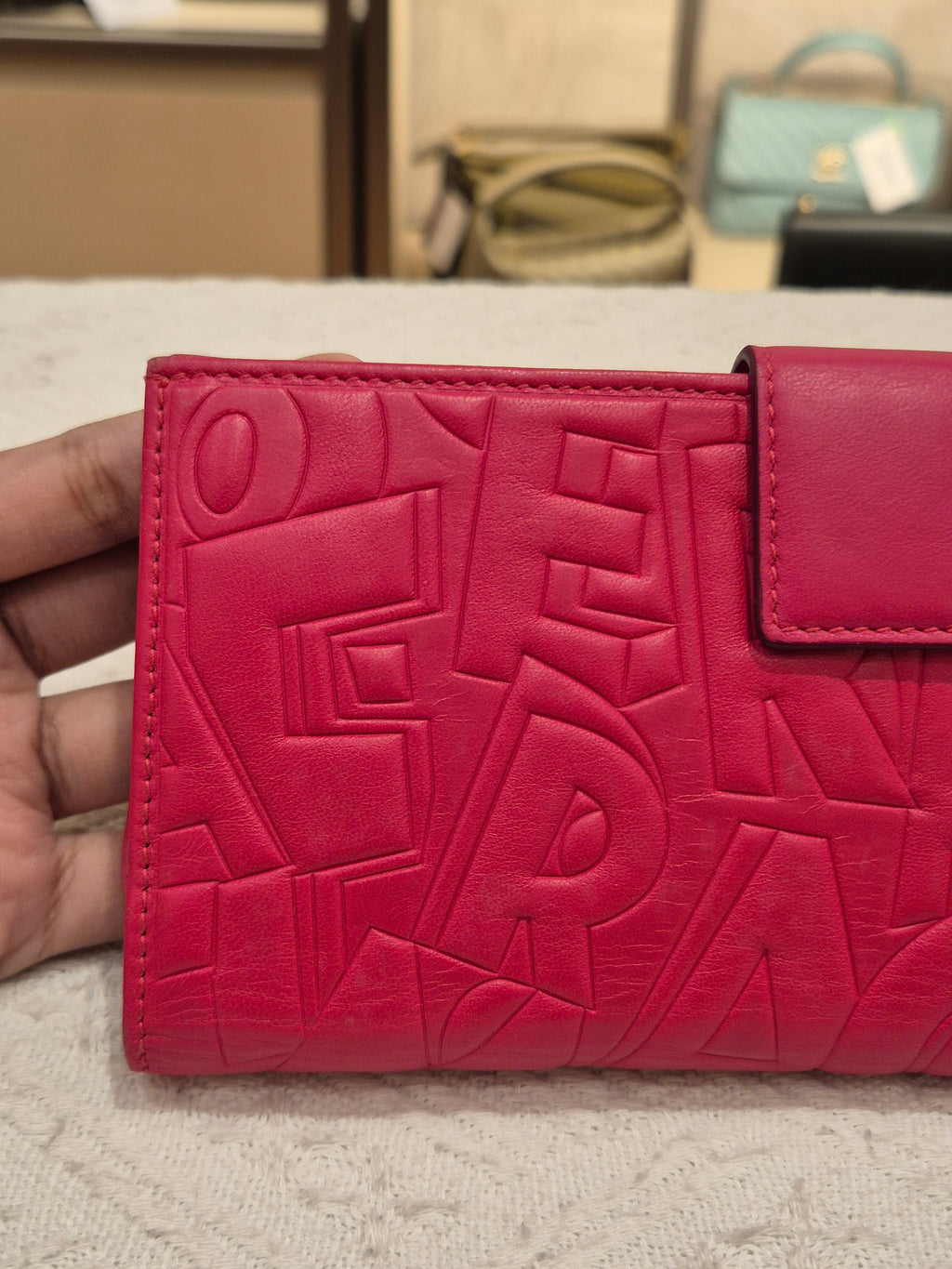 Salvatore Ferragamo Long Wallet Embossed