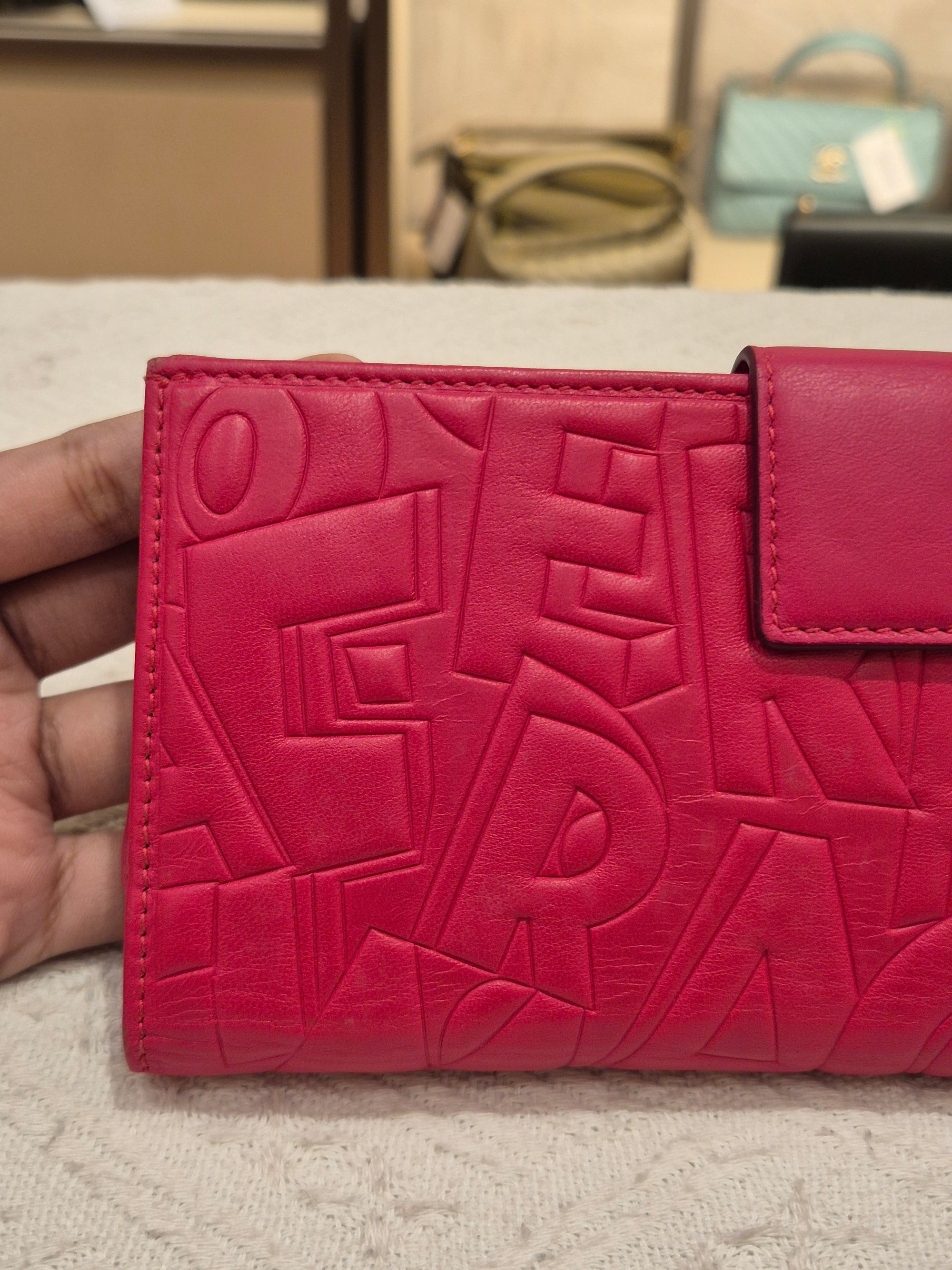 Salvatore Ferragamo Long Wallet Embossed
