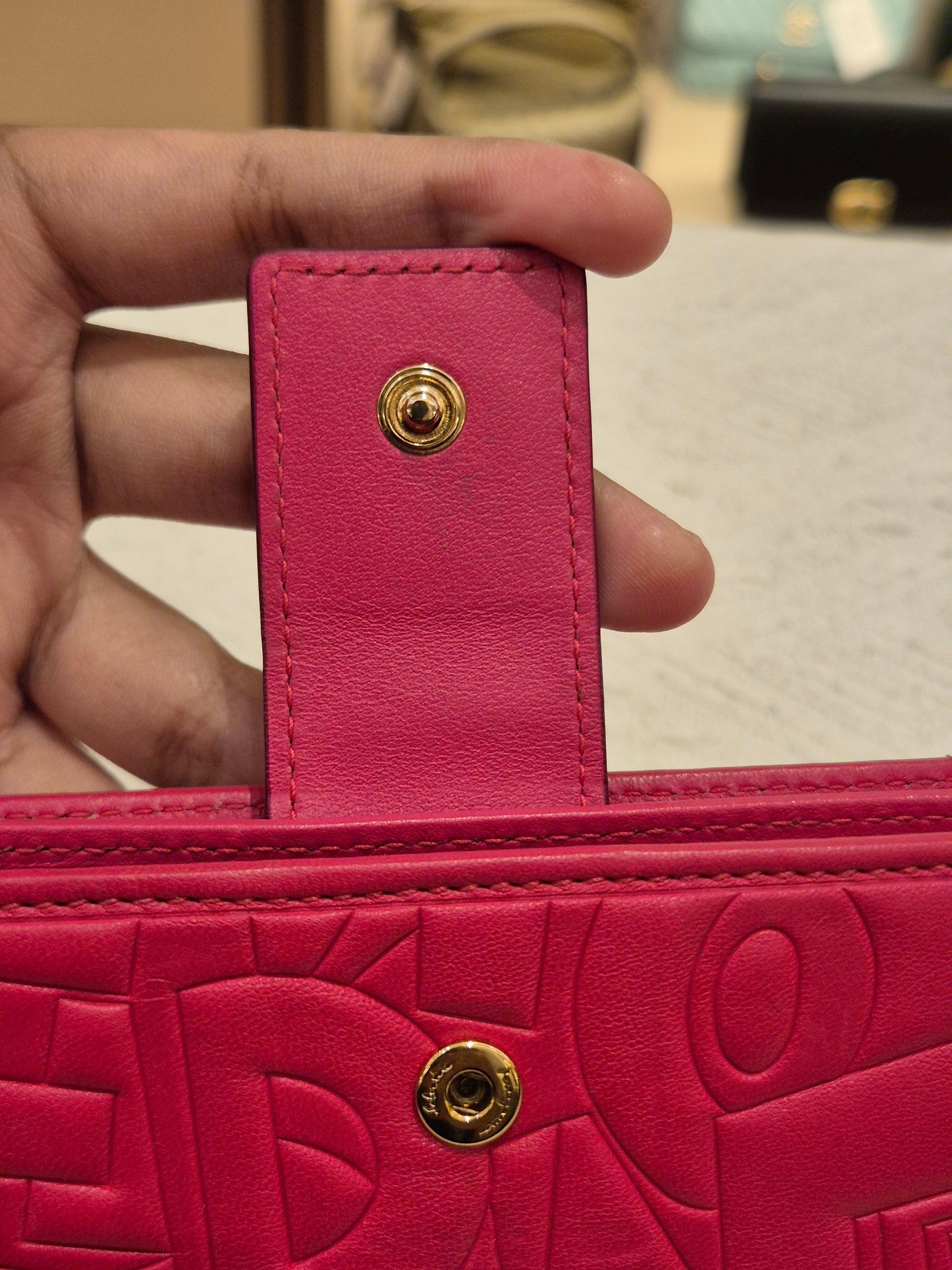 Salvatore Ferragamo Long Wallet Embossed