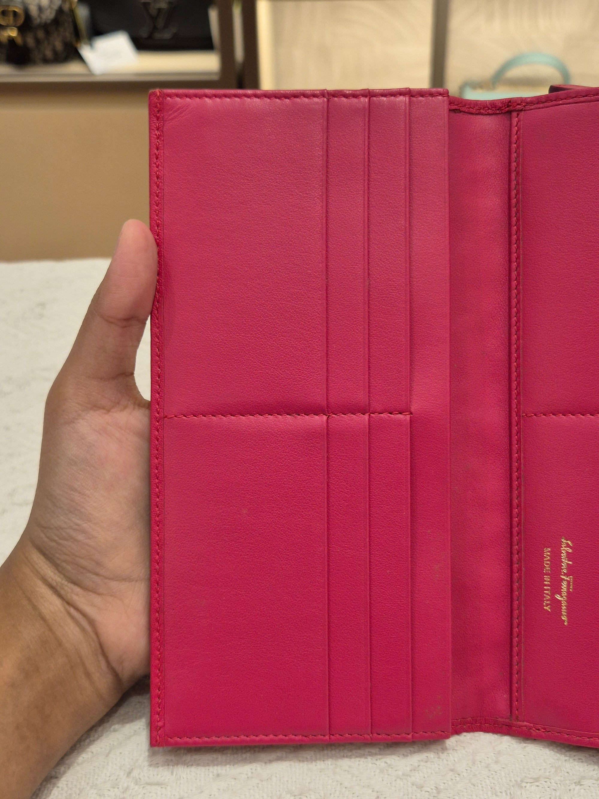 Salvatore Ferragamo Long Wallet Embossed