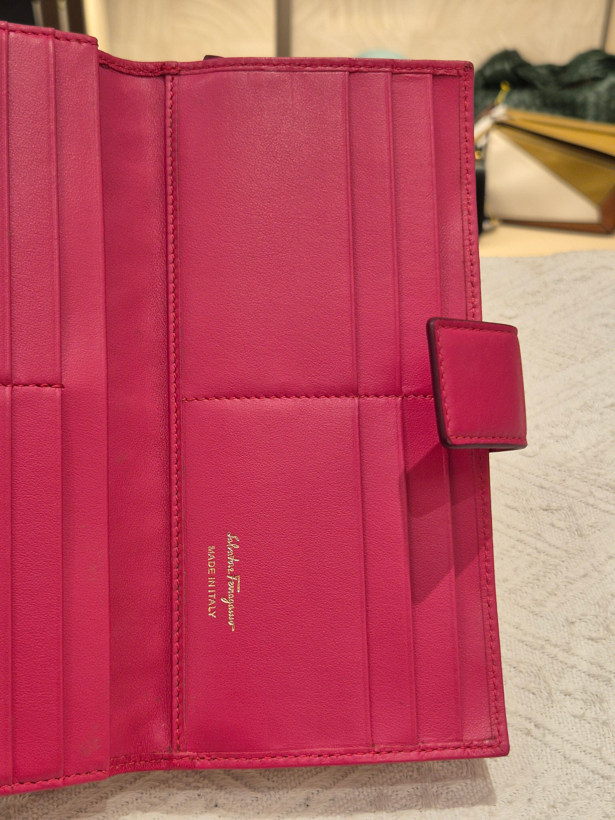 Salvatore Ferragamo Long Wallet Embossed