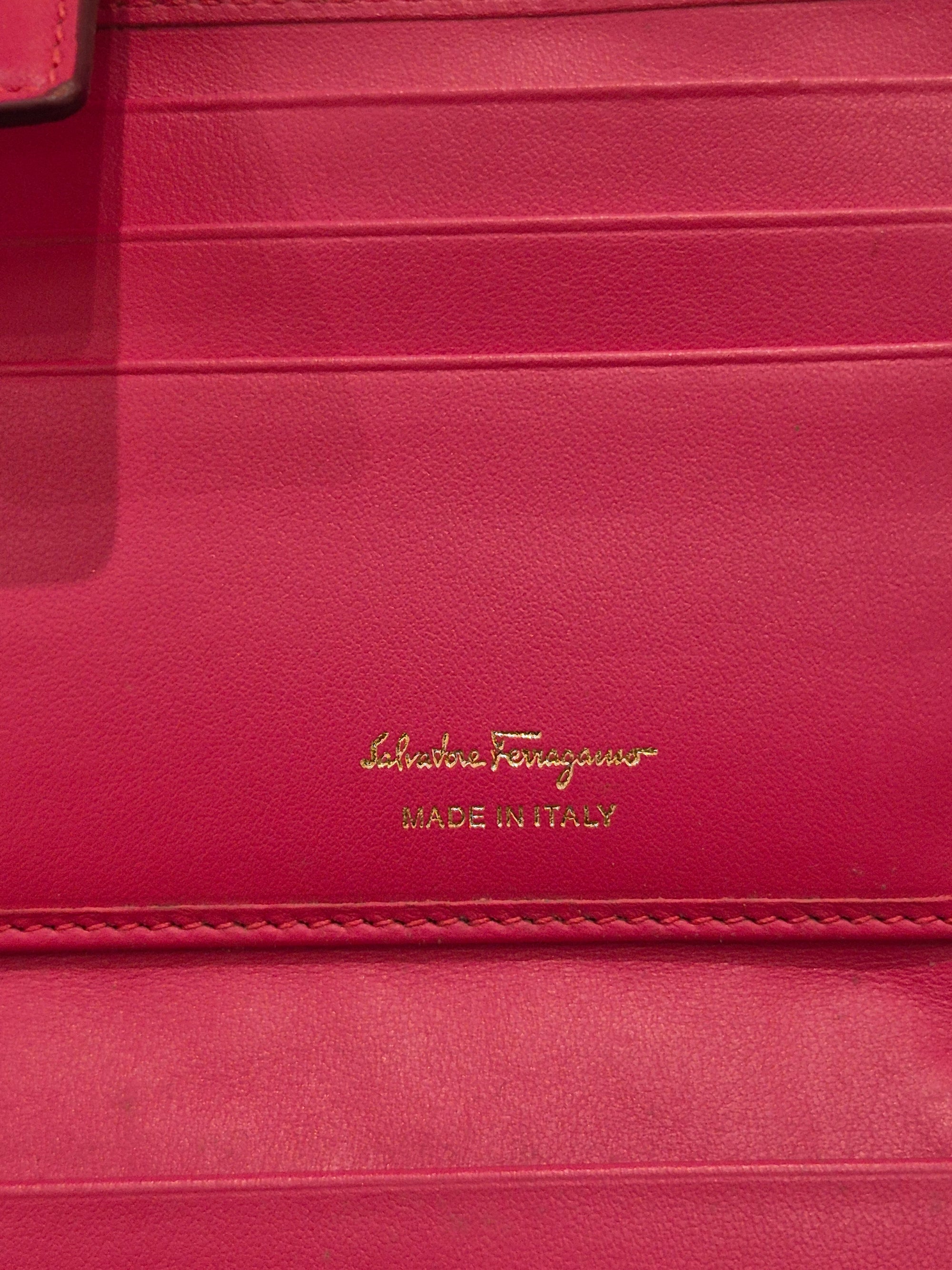 Salvatore Ferragamo Long Wallet Embossed