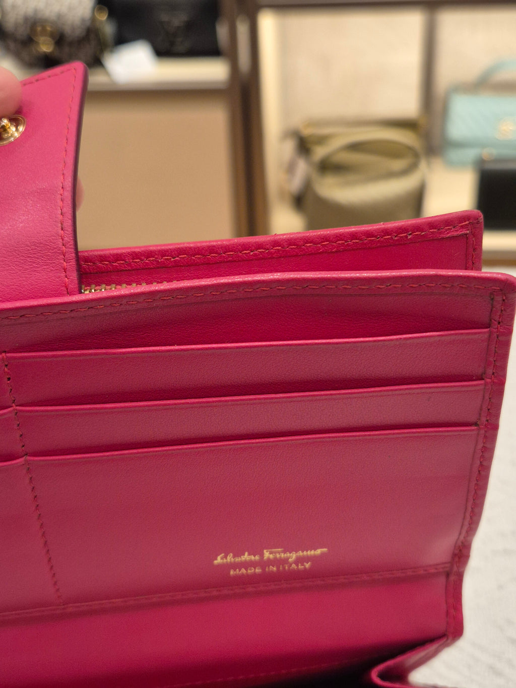 Salvatore Ferragamo Long Wallet Embossed