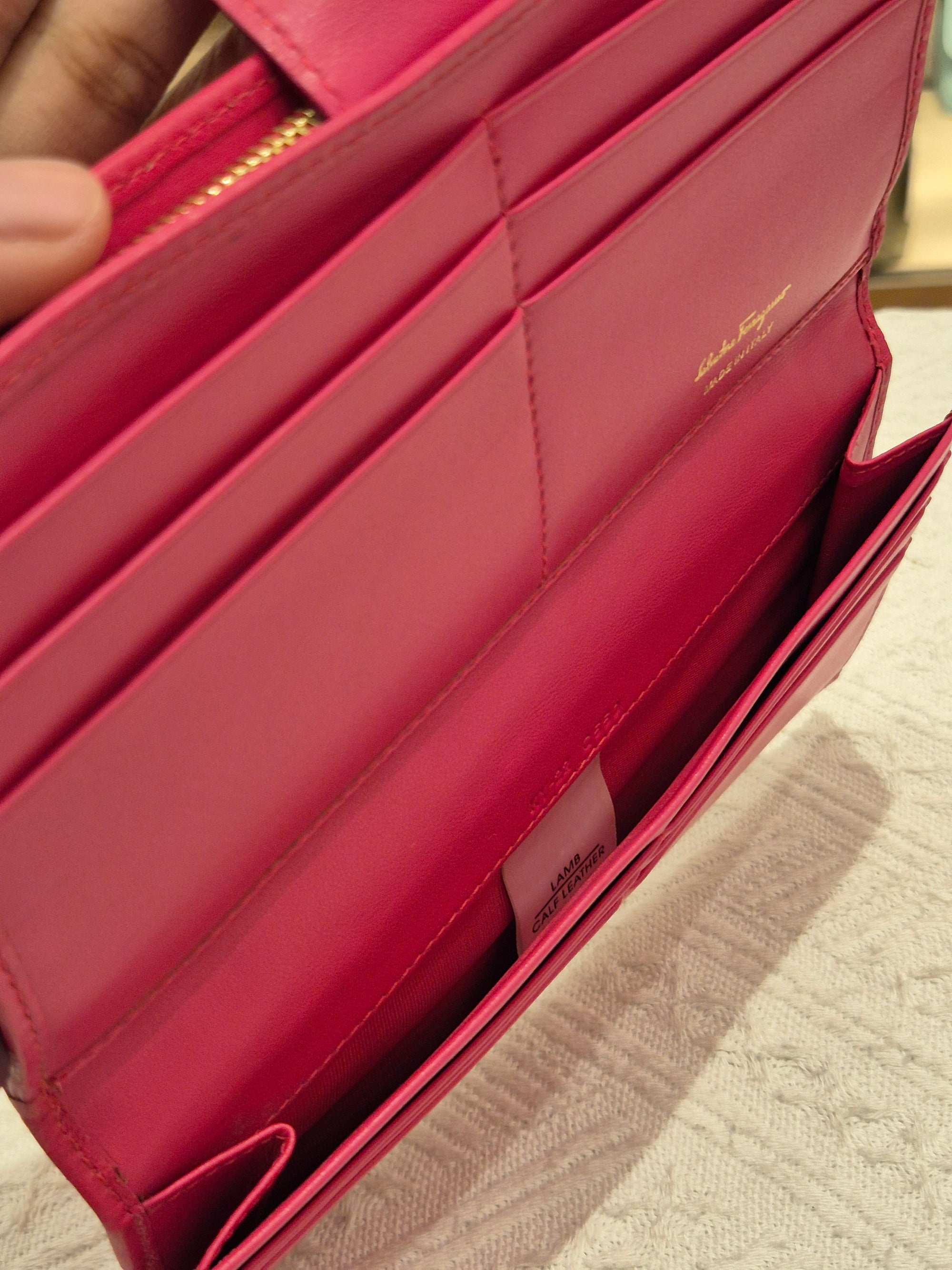Salvatore Ferragamo Long Wallet Embossed