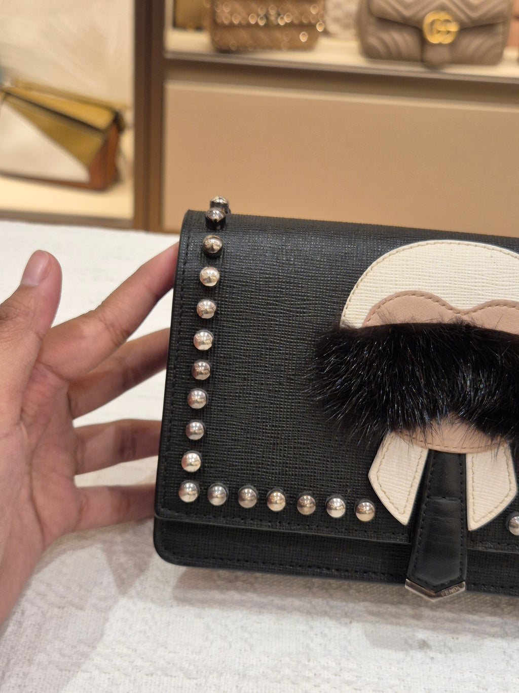 Fendi X Karl Wallet On Chain Motif