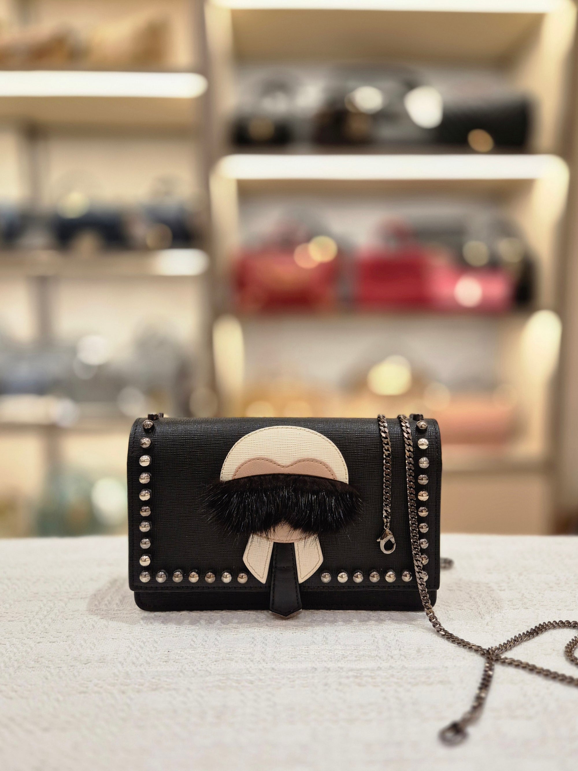 Fendi X Karl Wallet On Chain Motif