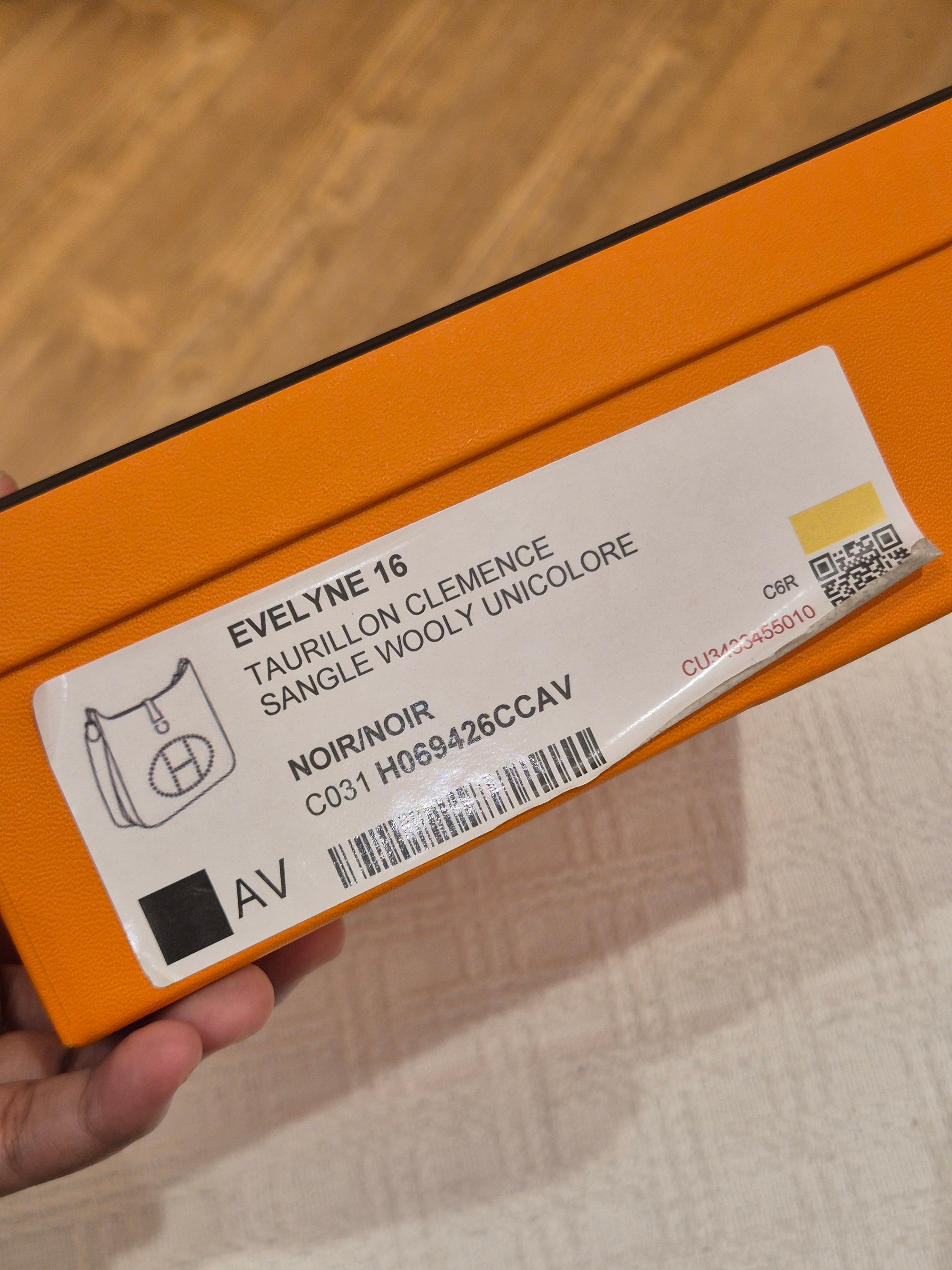 Hermes Evelyn 16 Black