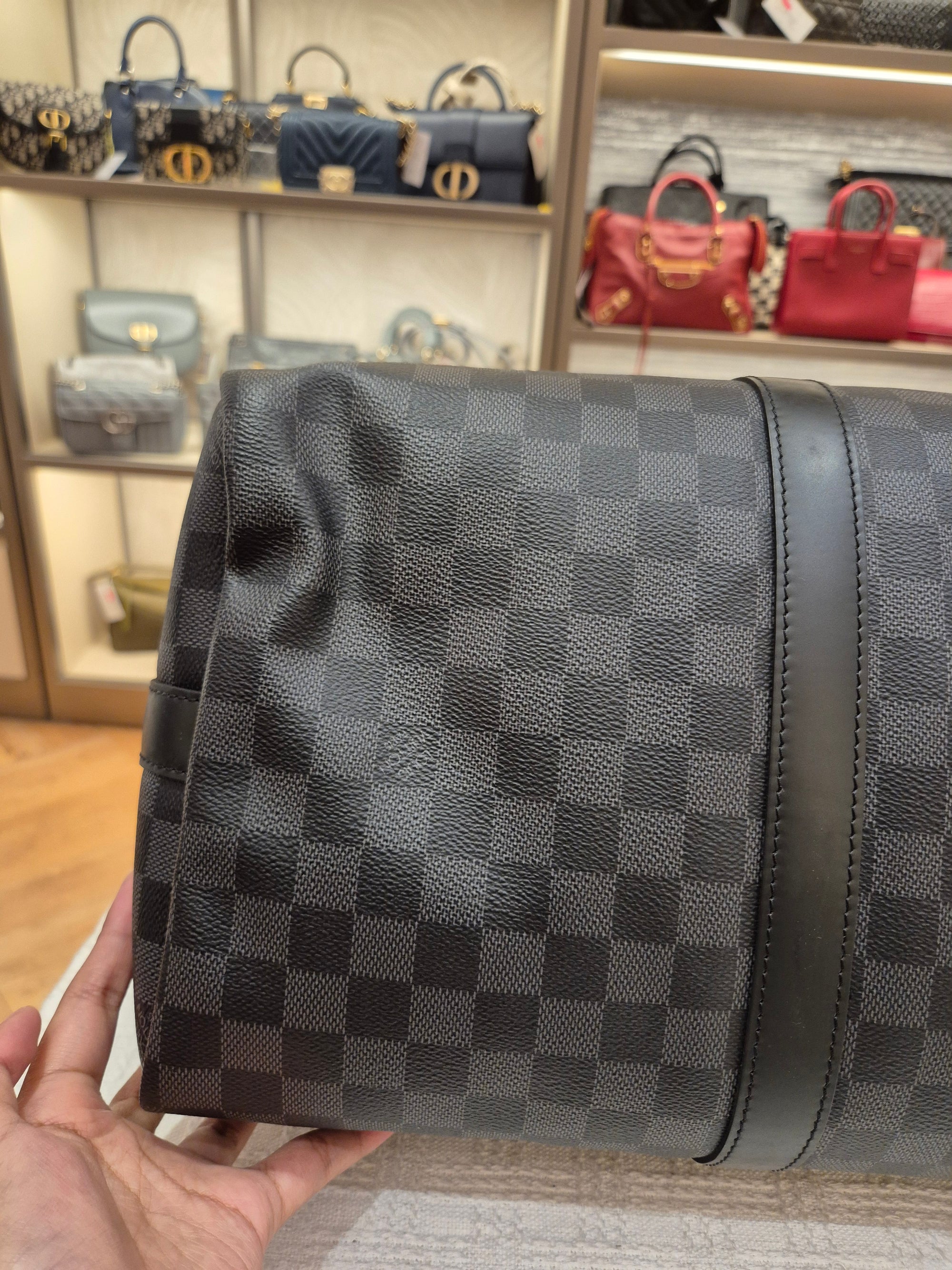 Louis Vuitton Keepall Damier Graphite 45