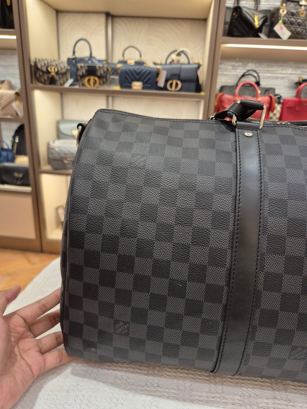 Louis Vuitton Keepall Damier Graphite 45