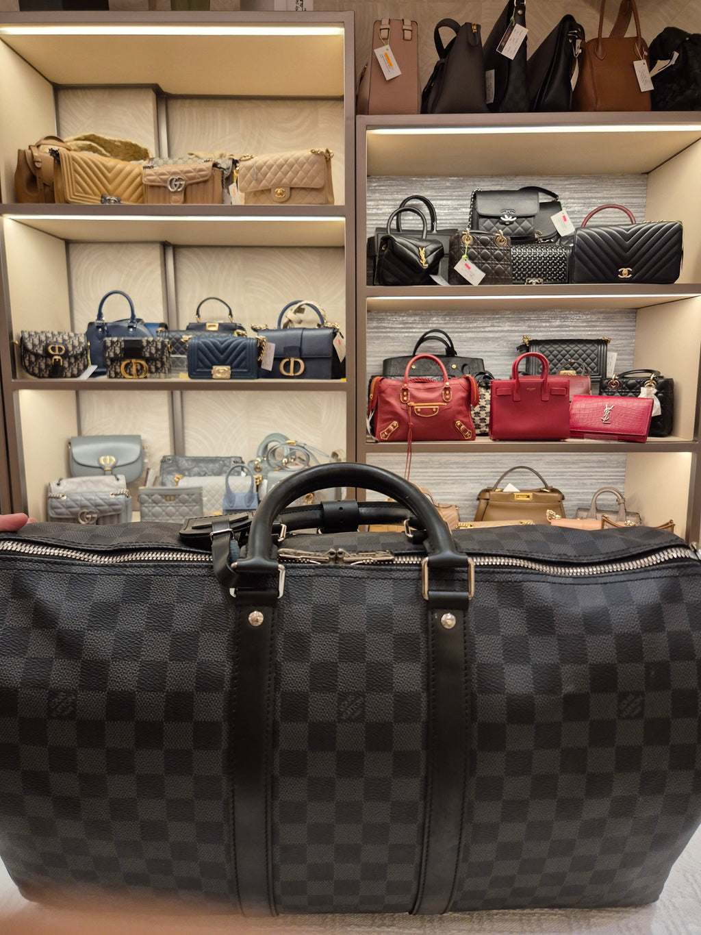 Louis Vuitton Keepall Damier Graphite 45