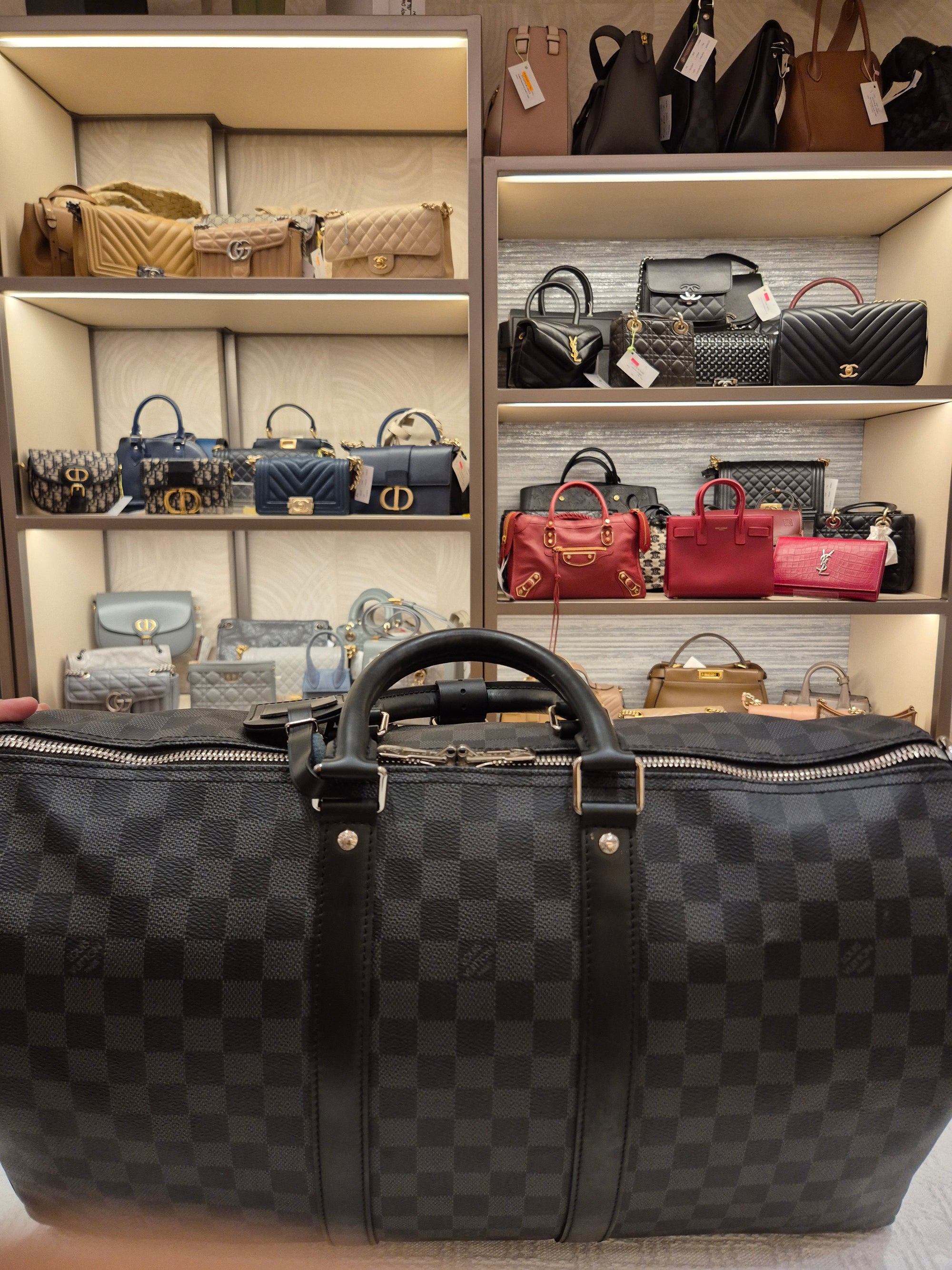 Louis Vuitton Keepall Damier Graphite 45