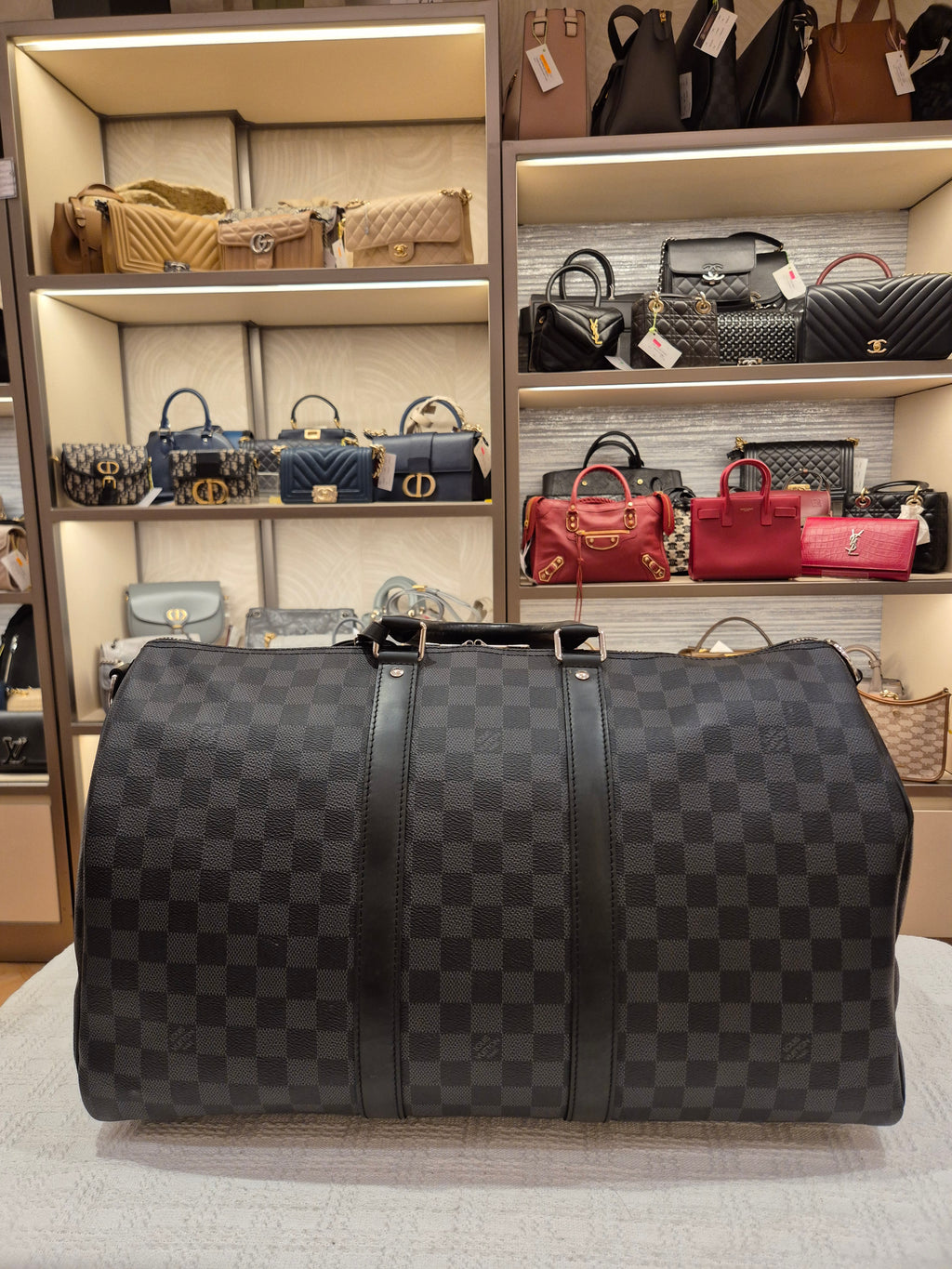 Louis Vuitton Keepall Damier Graphite 45