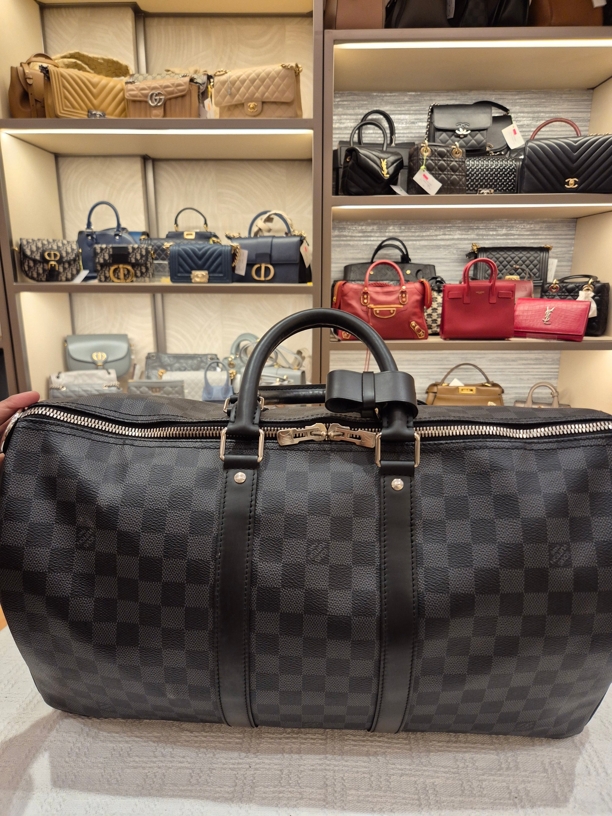 Louis Vuitton Keepall Damier Graphite 45
