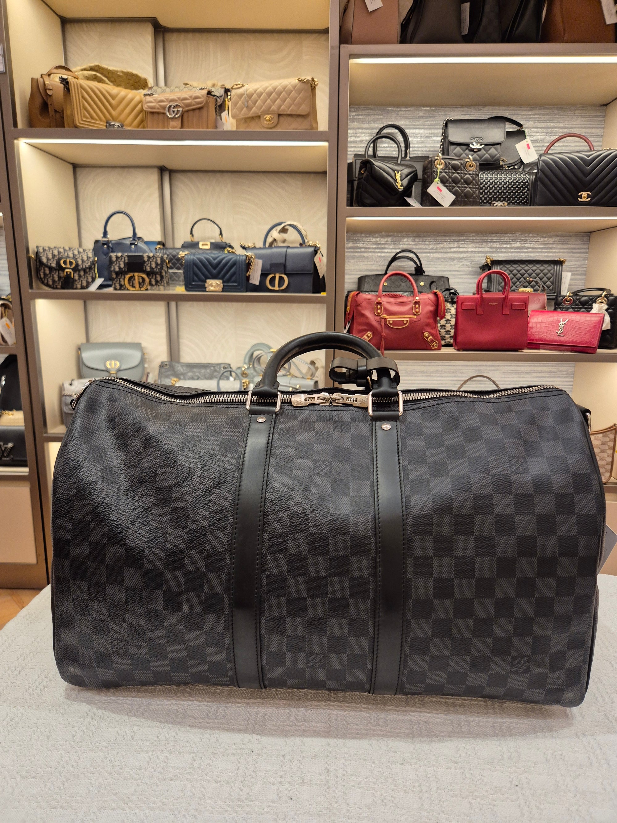 Louis Vuitton Keepall Damier Graphite 45