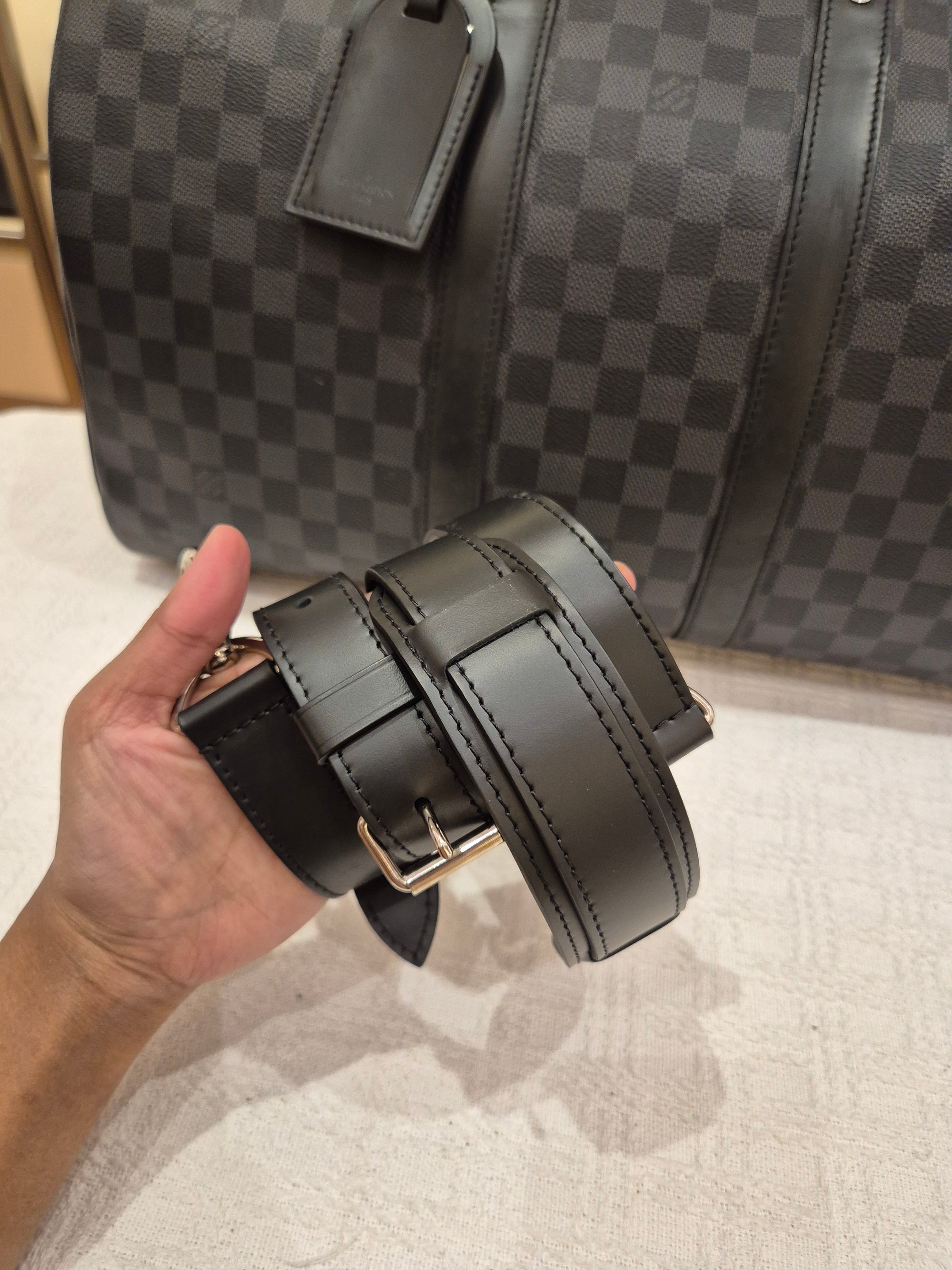 Louis Vuitton Keepall Damier Graphite 45