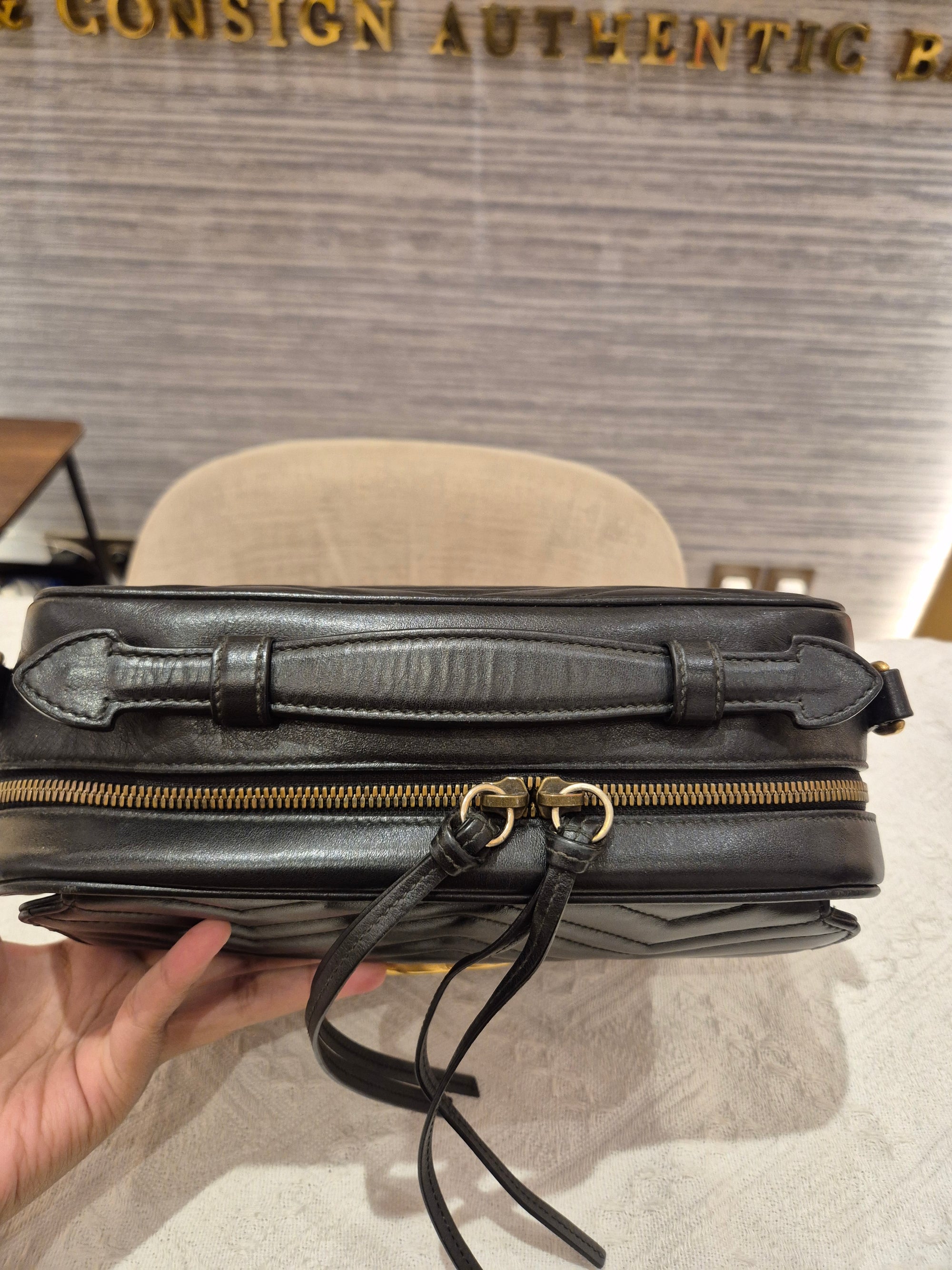 Gucci Marmont Tophandle Black