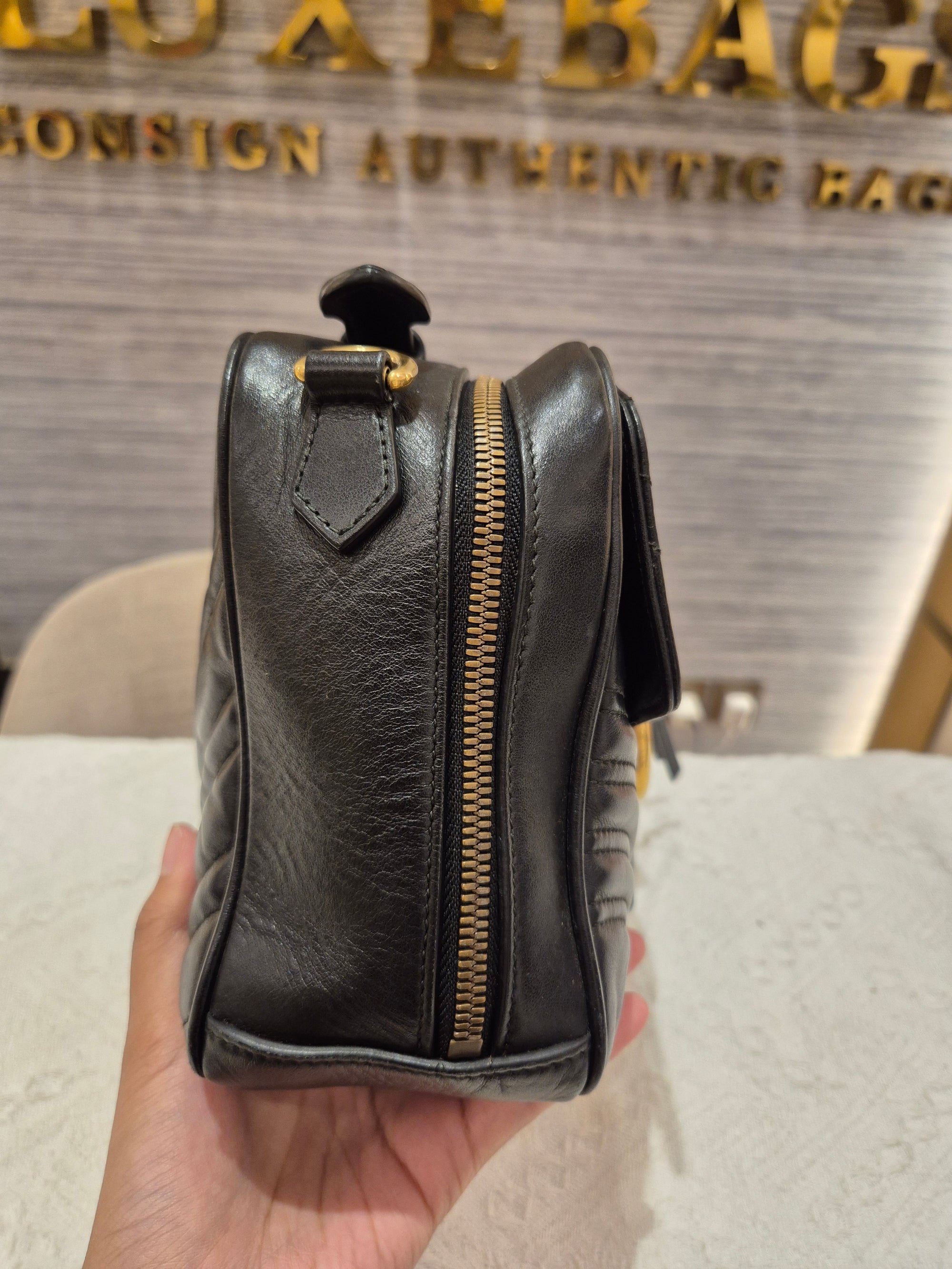 Gucci Marmont Tophandle Black
