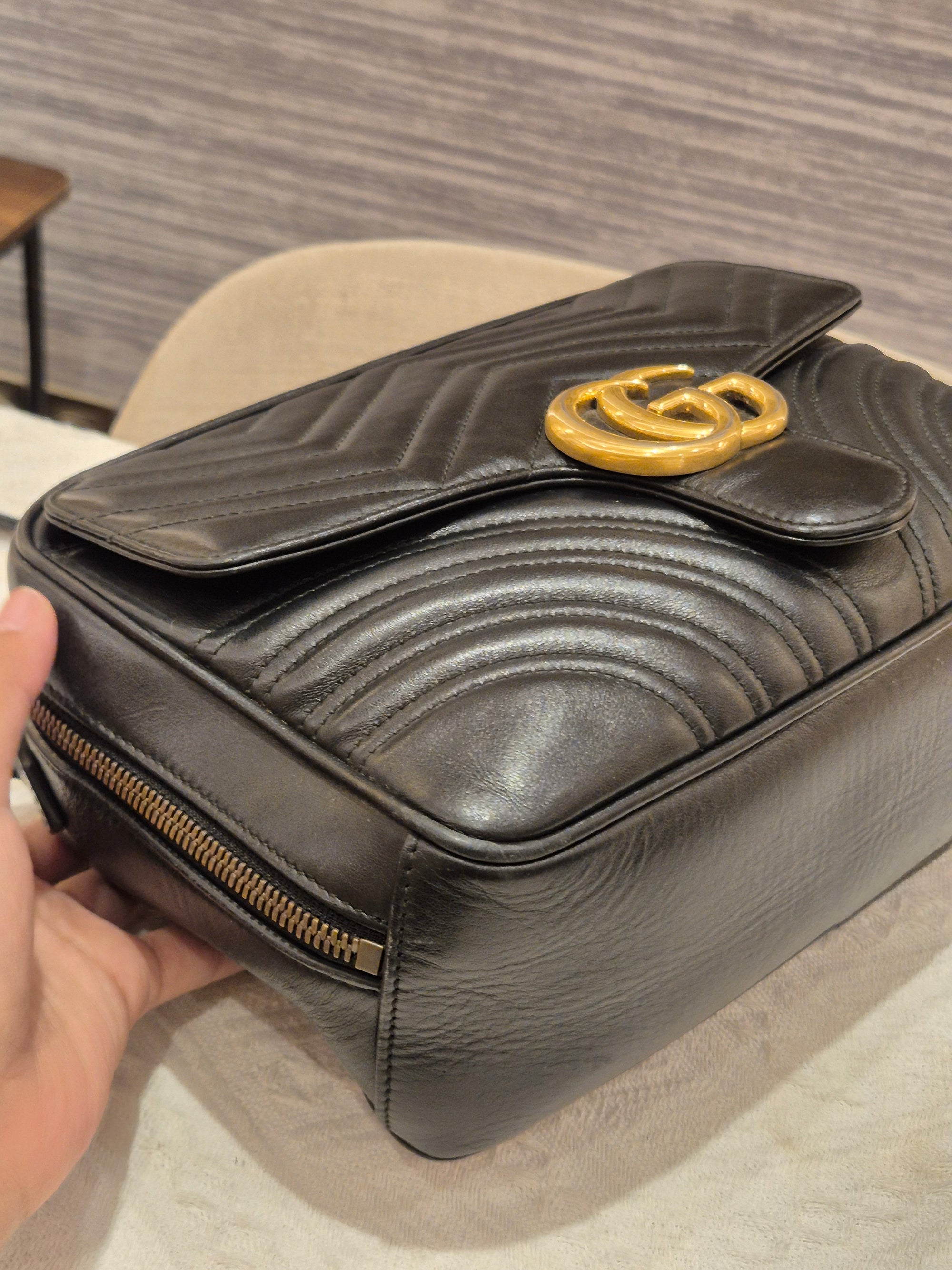 Gucci Marmont Tophandle Black