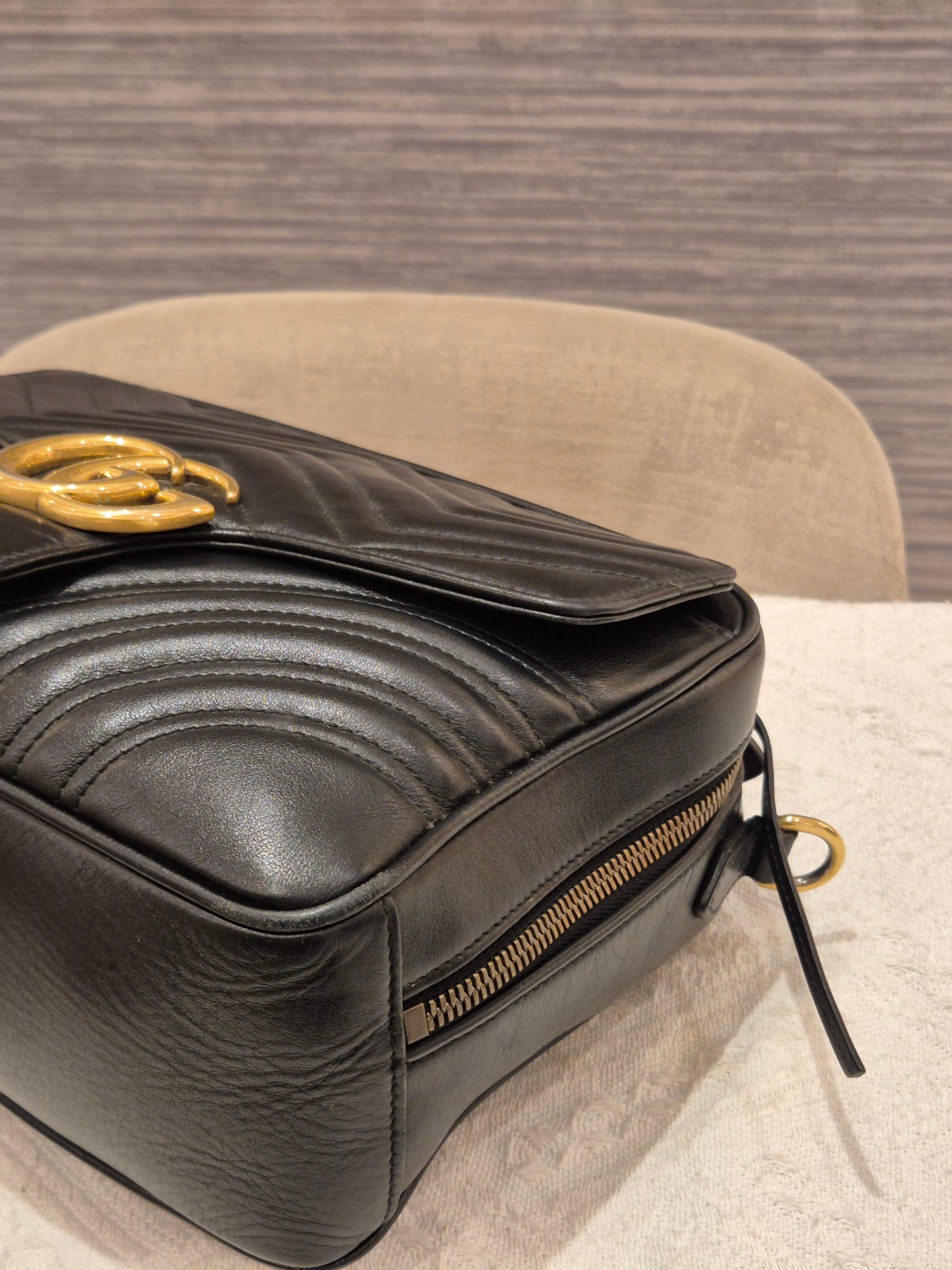 Gucci Marmont Tophandle Black