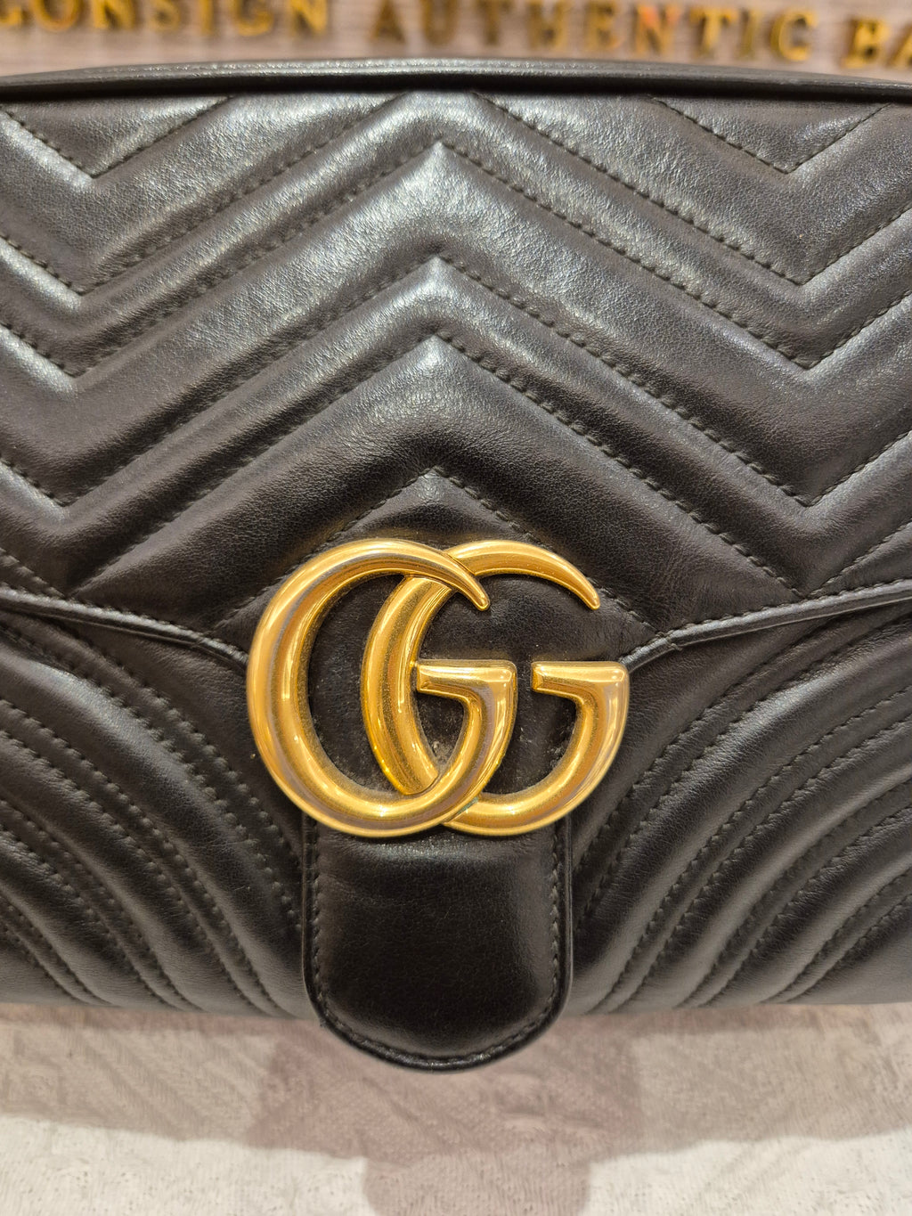 Gucci Marmont Tophandle Black