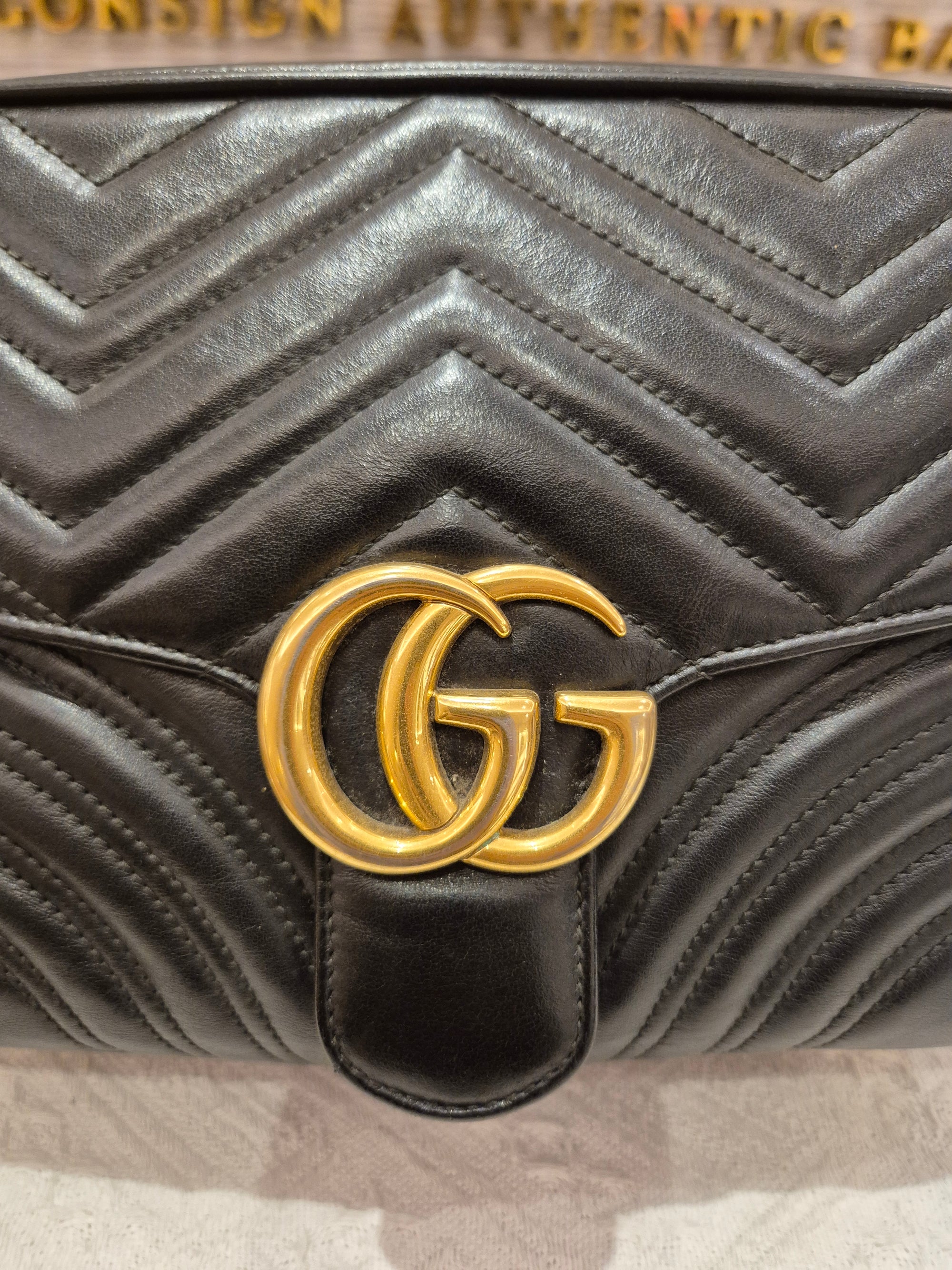 Gucci Marmont Tophandle Black