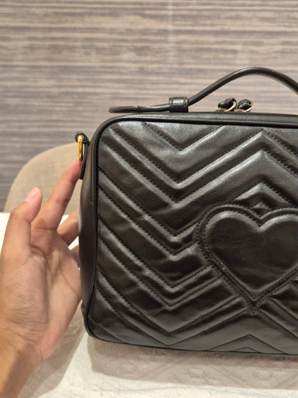 Gucci Marmont Tophandle Black