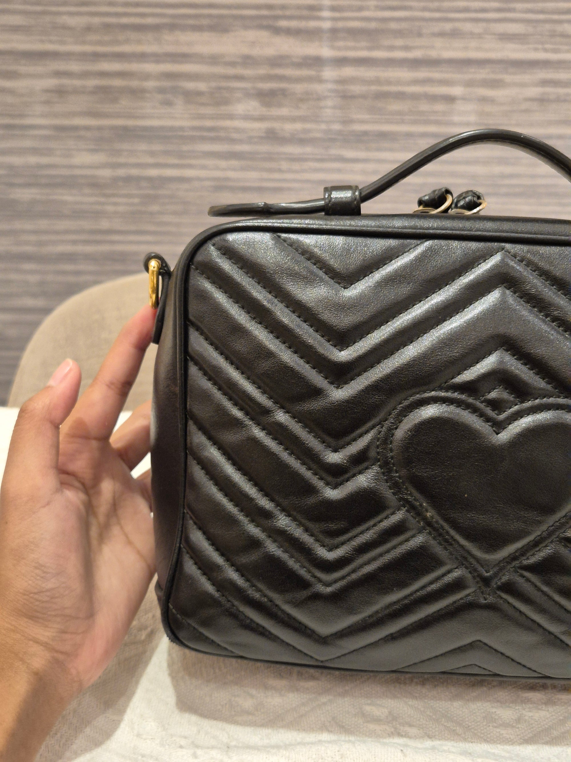 Gucci Marmont Tophandle Black