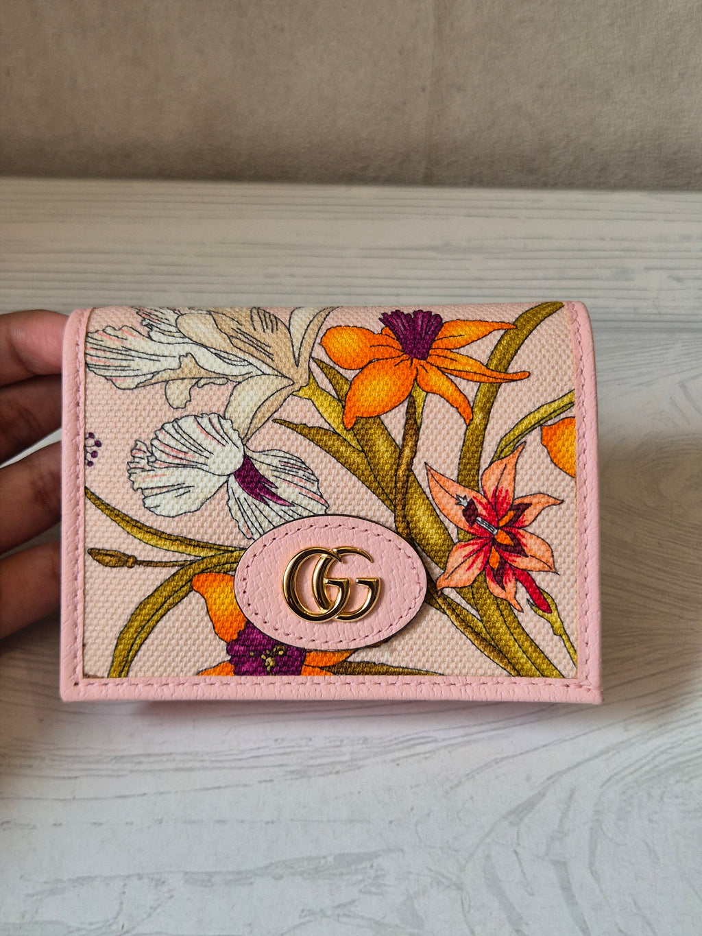 Gucci Compac Wallet Flowers