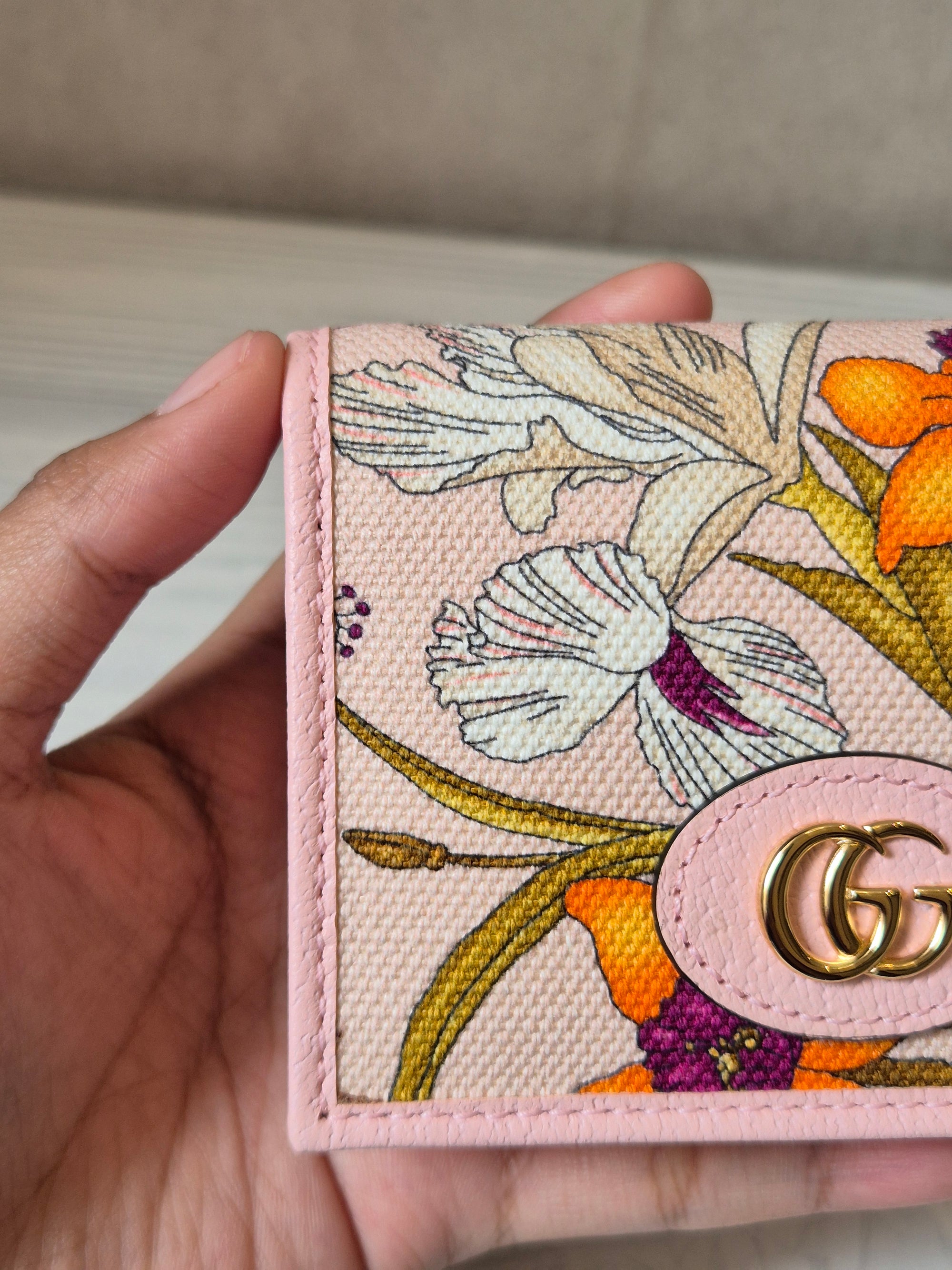 Gucci Compac Wallet Flowers
