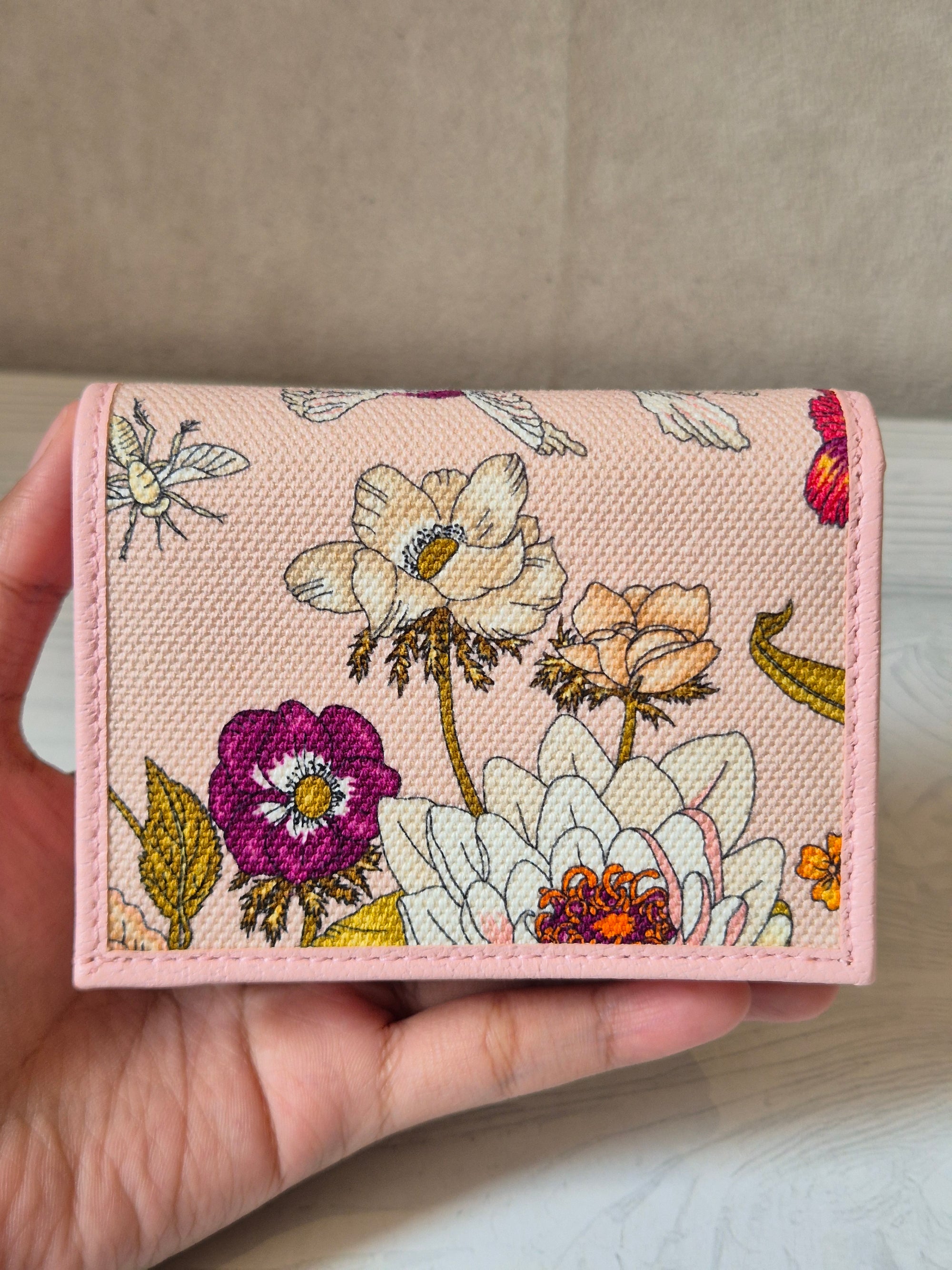 Gucci Compac Wallet Flowers