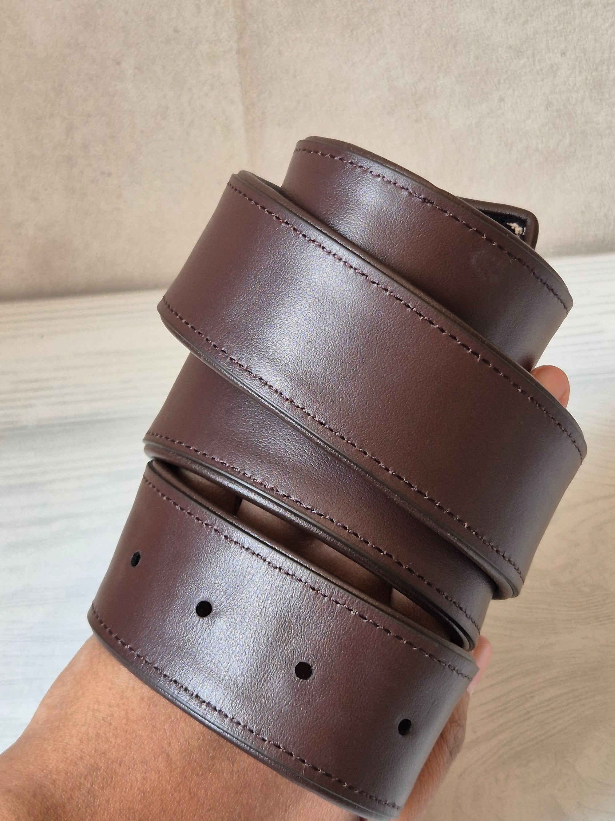 Valentino Belt Canvas V Logo