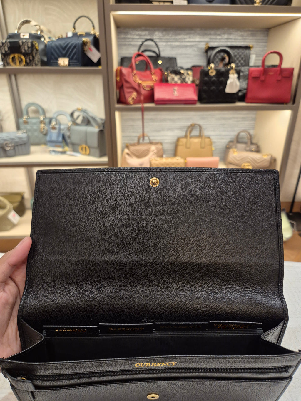 Saint Laurent Travel Wallet