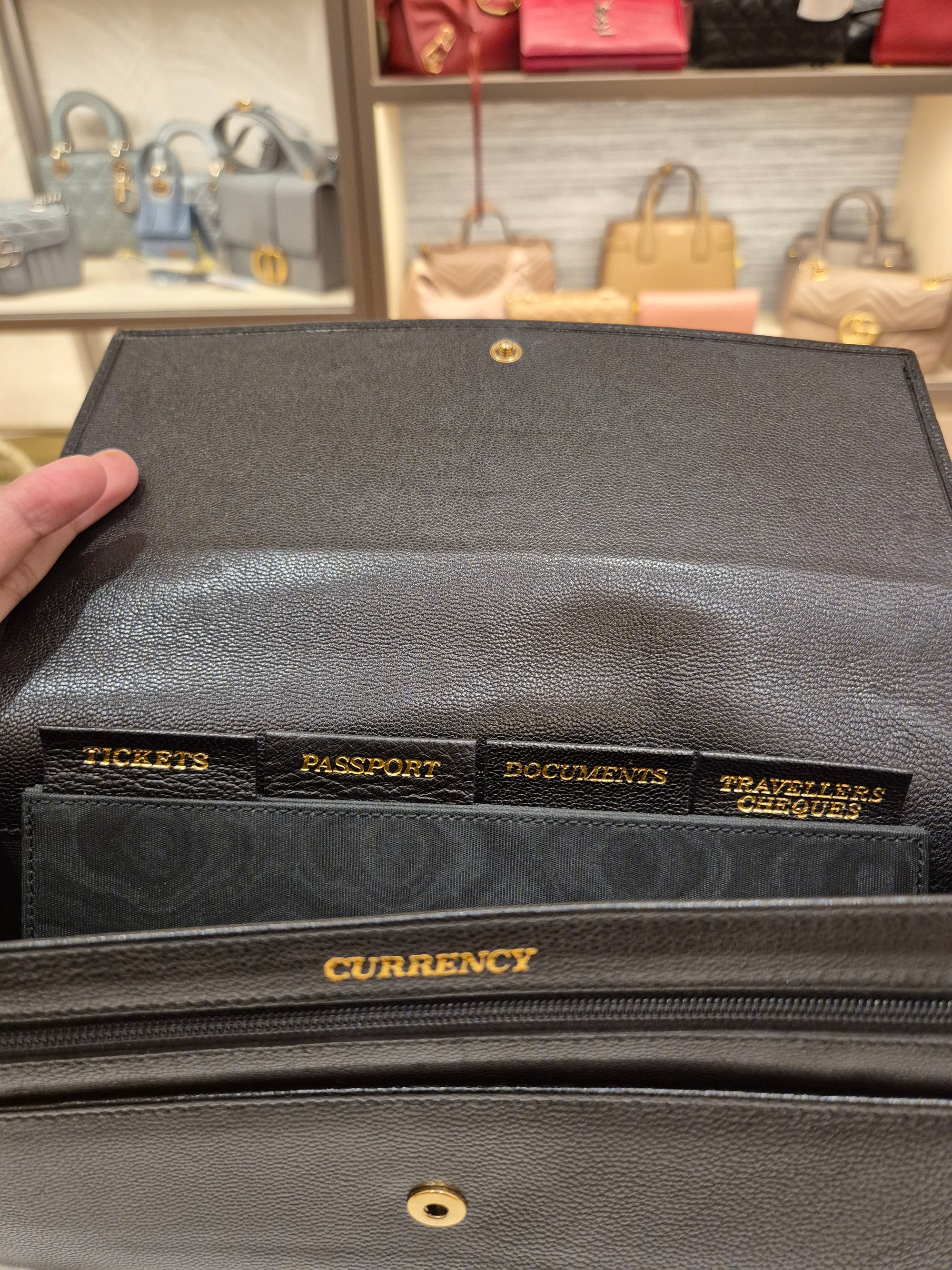 Saint Laurent Travel Wallet
