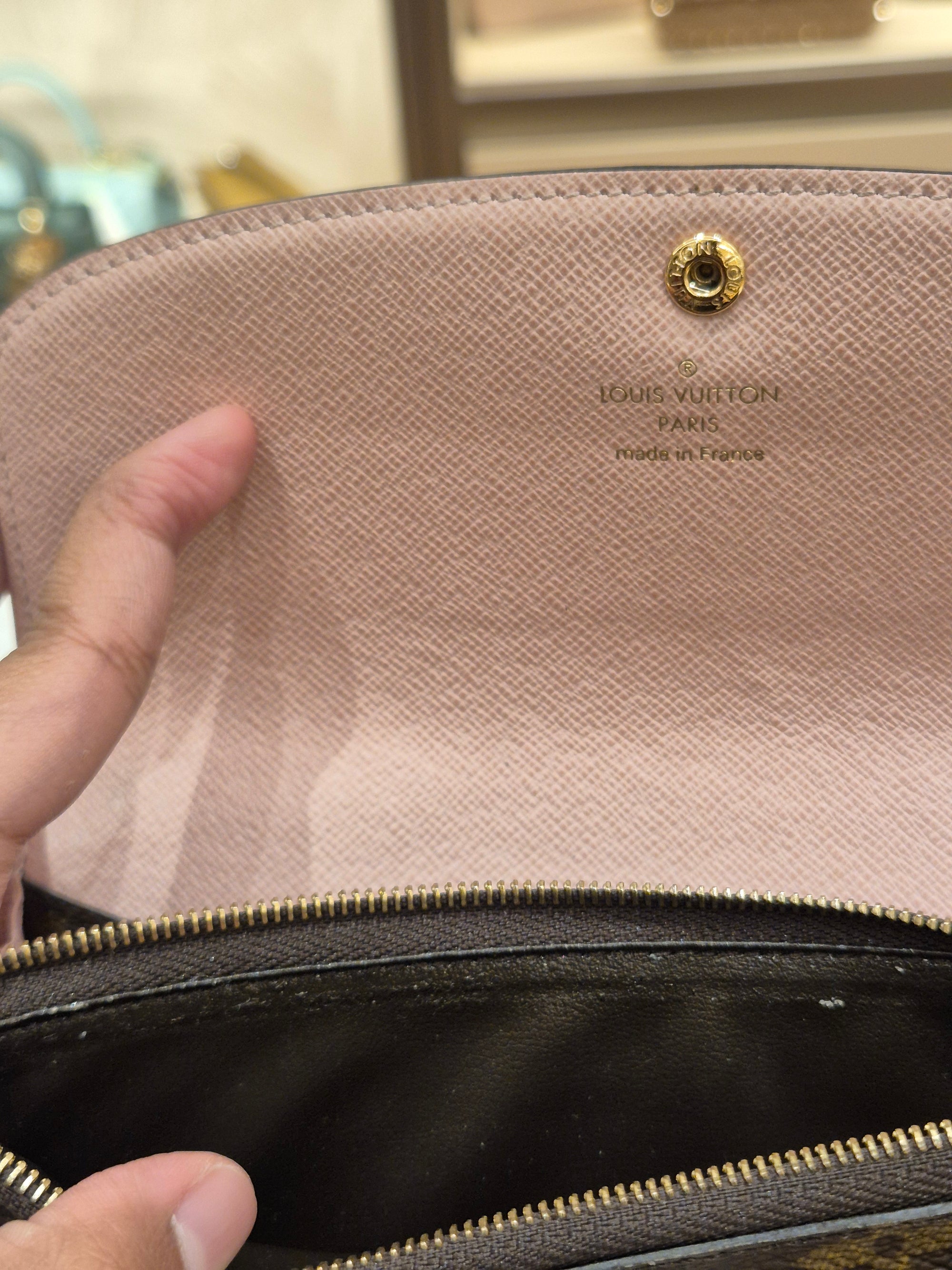 Louis Vuitton Emelie Long Wallet Monogram