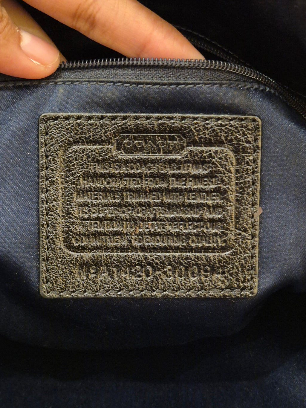 Coach Double Zipper Signature