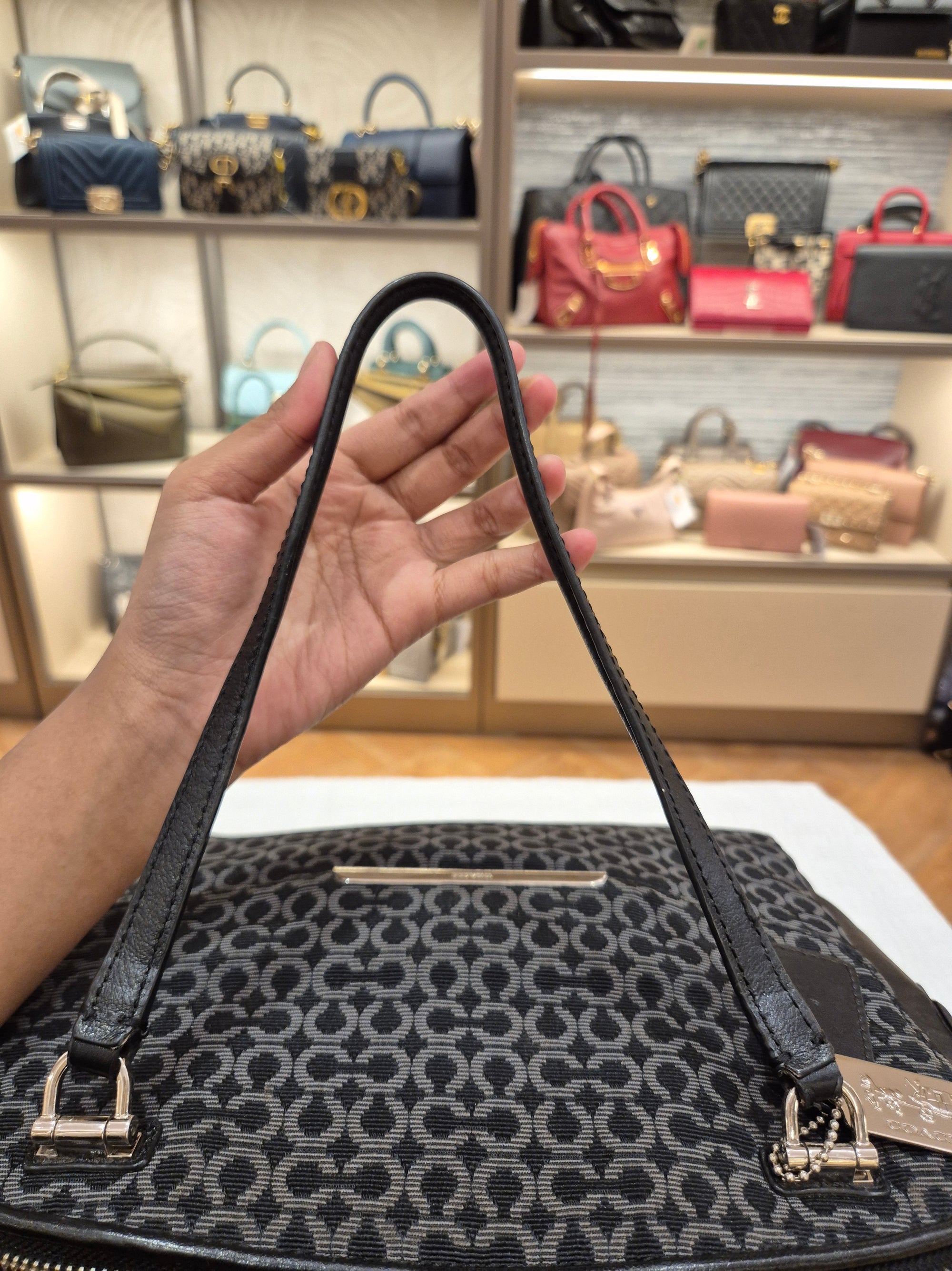Coach Double Zipper Signature