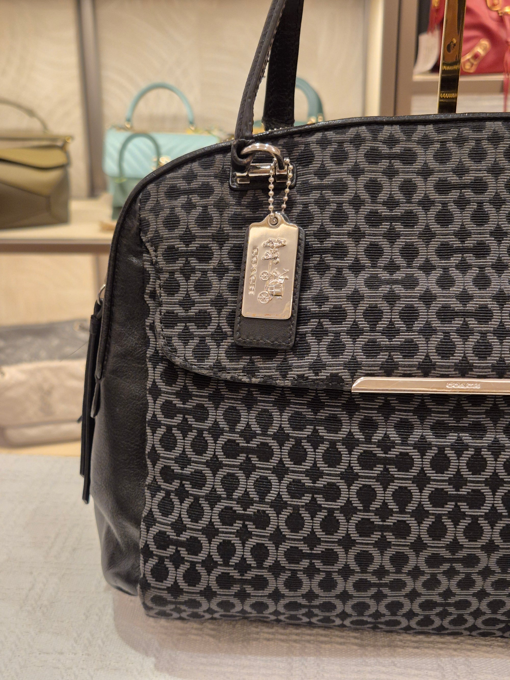 Coach Double Zipper Signature