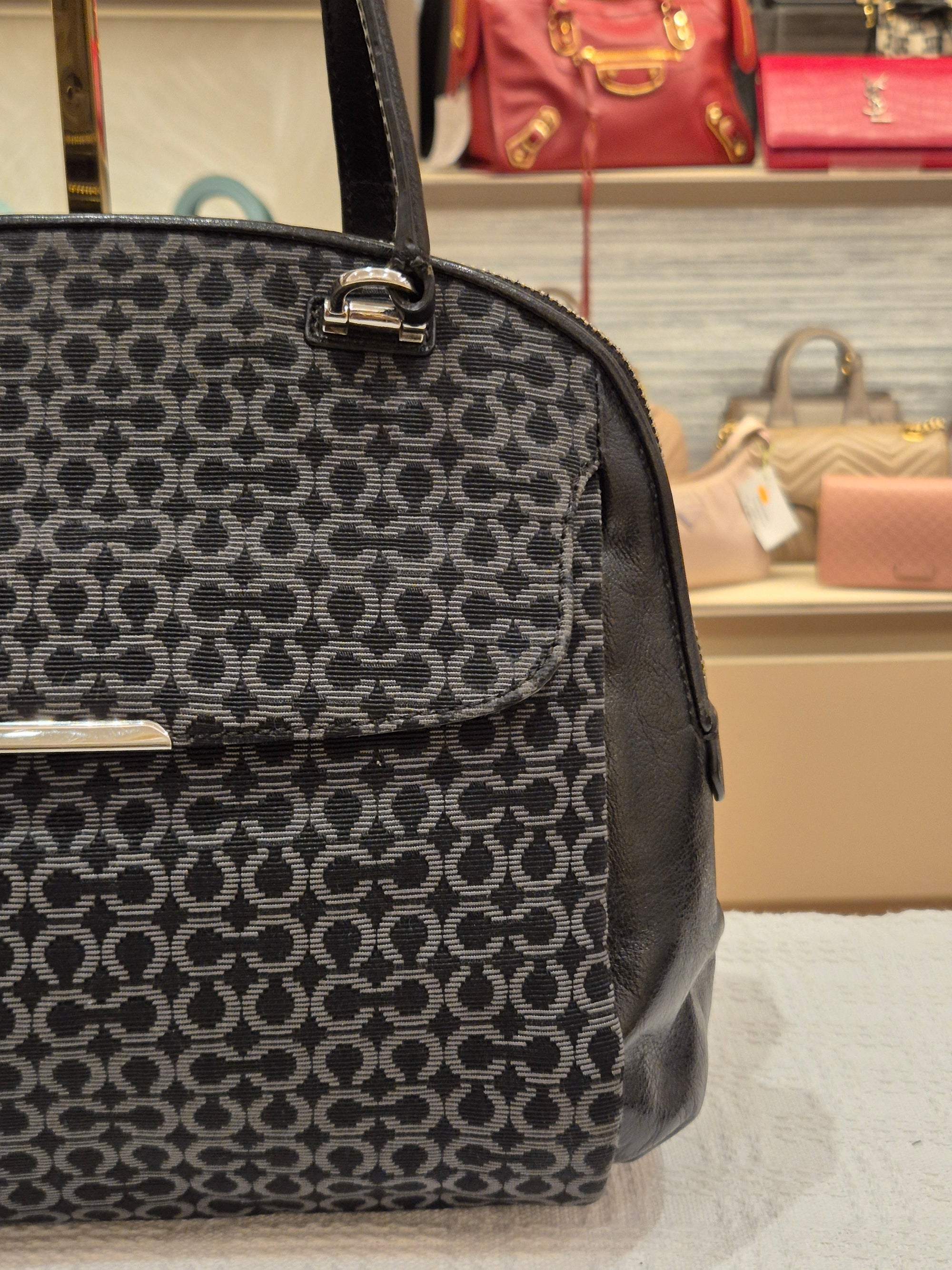 Coach Double Zipper Signature