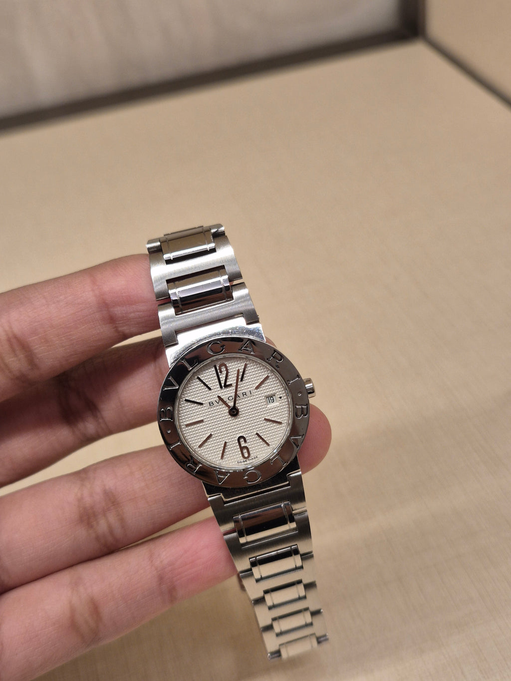 Bvlgari Watch Chain Silver Dial Putih