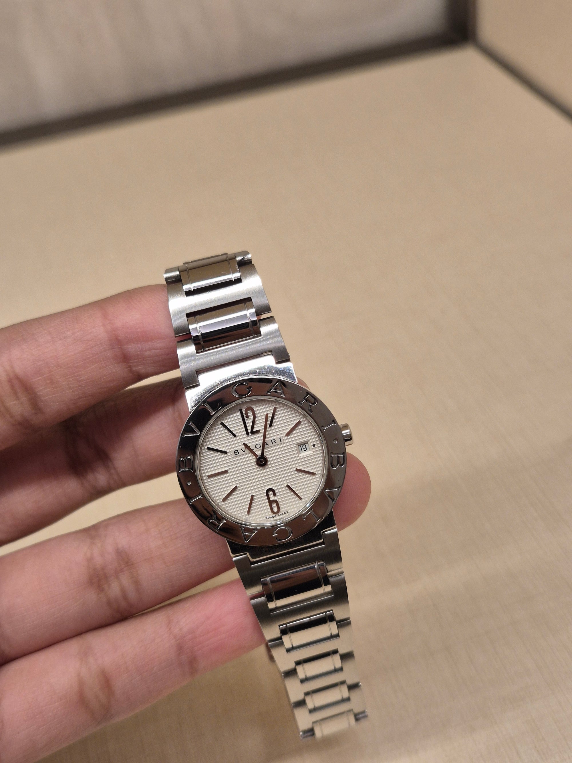 Bvlgari Watch Chain Silver Dial Putih