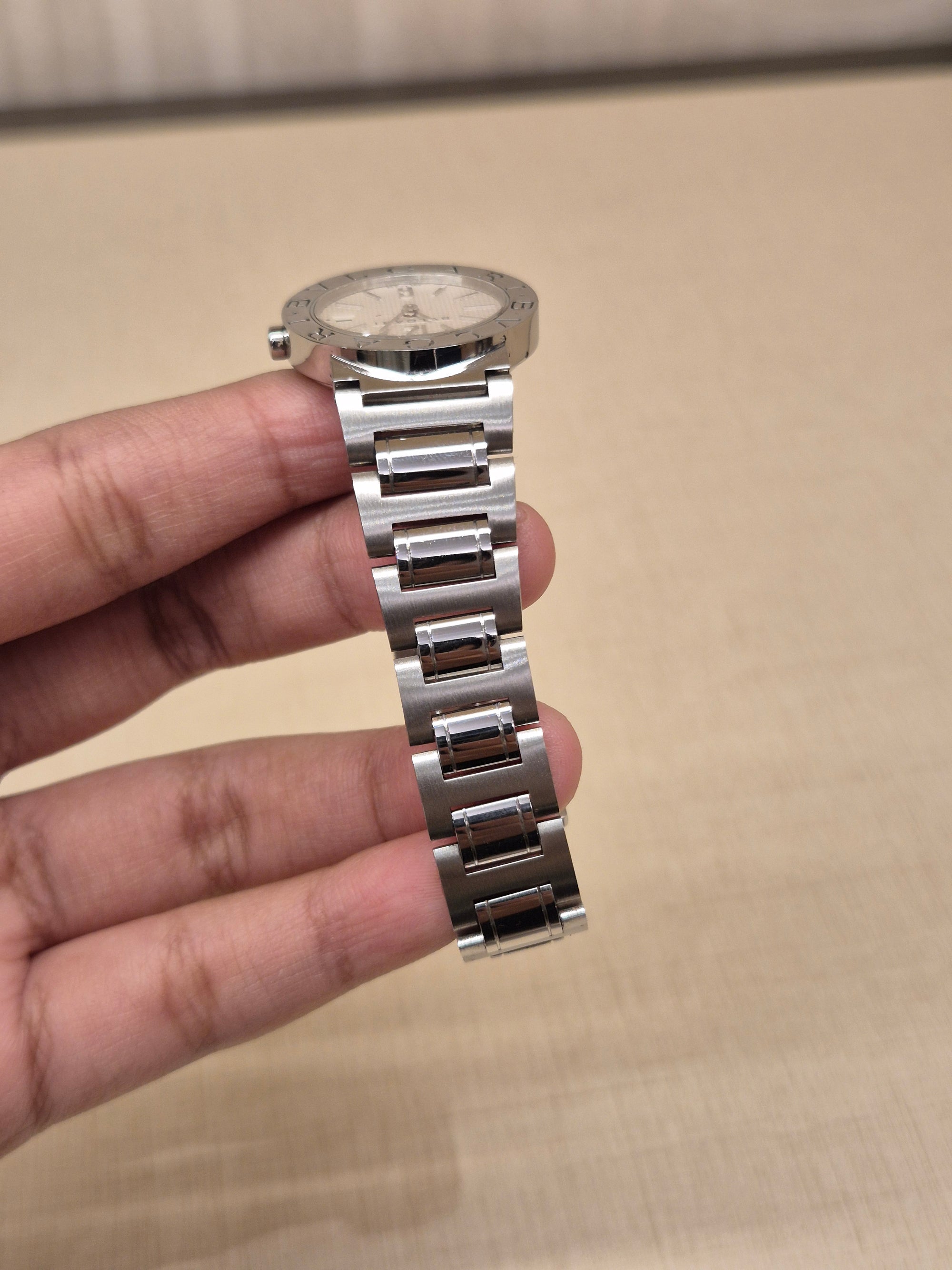 Bvlgari Watch Chain Silver Dial Putih