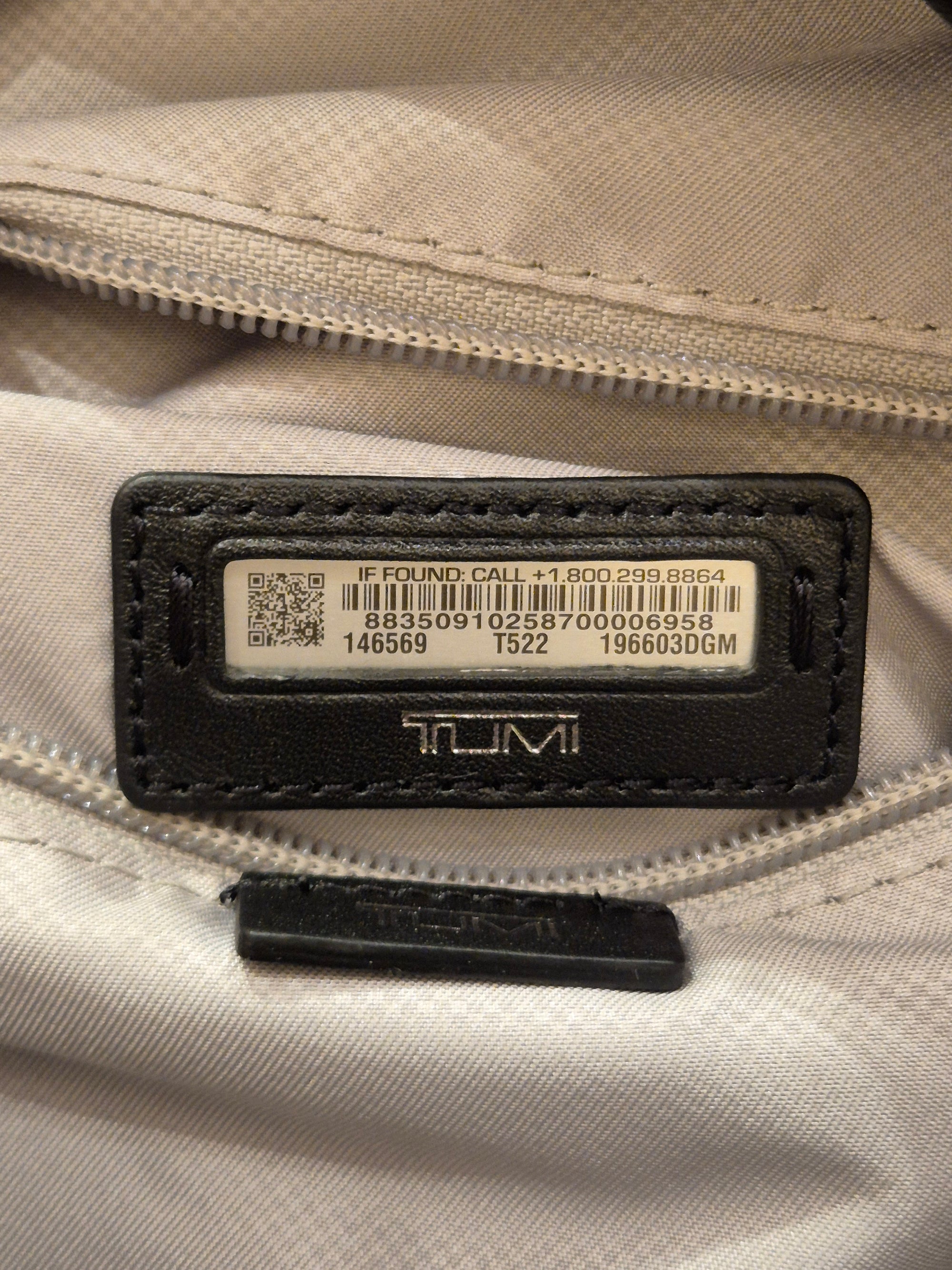 Tumi Backpack Black