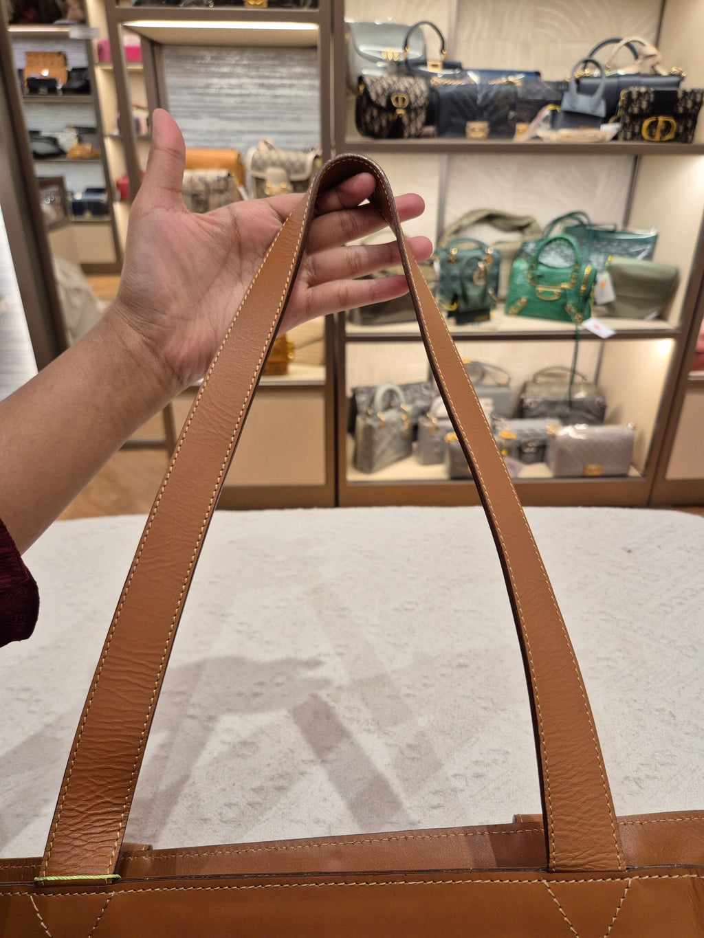 Celine Macadam Tote Tan
