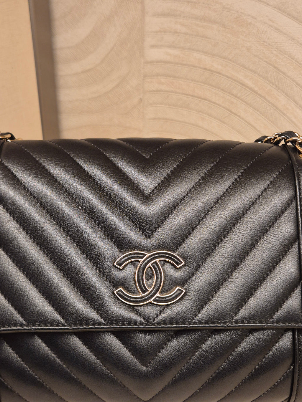 Chanel Flap Chevron Black