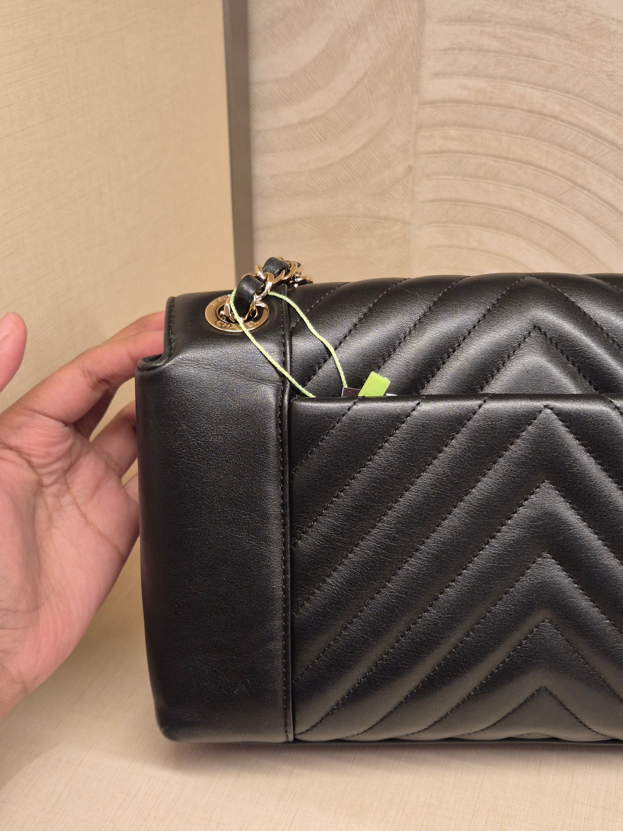 Chanel Flap Chevron Black