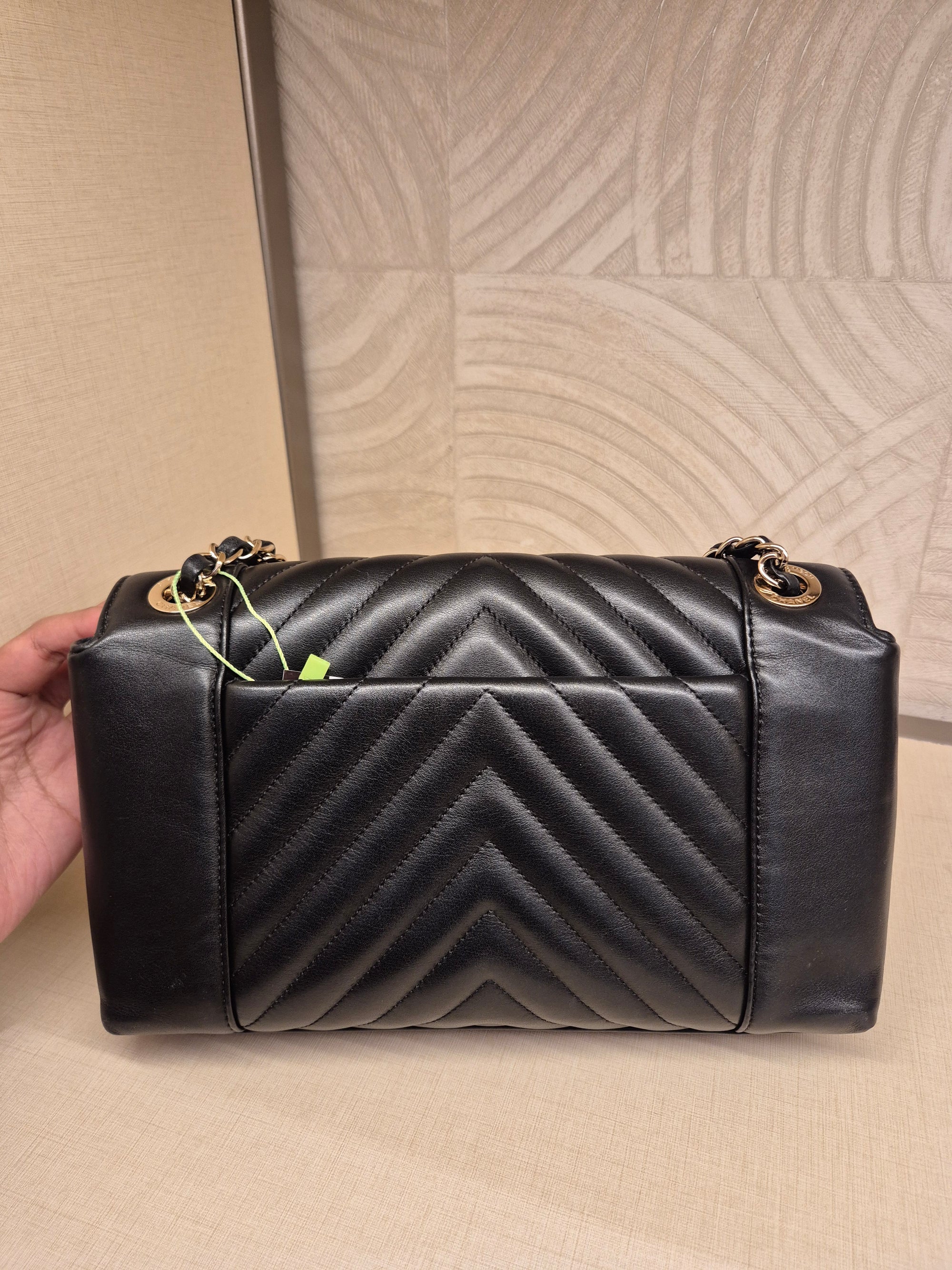 Chanel Flap Chevron Black