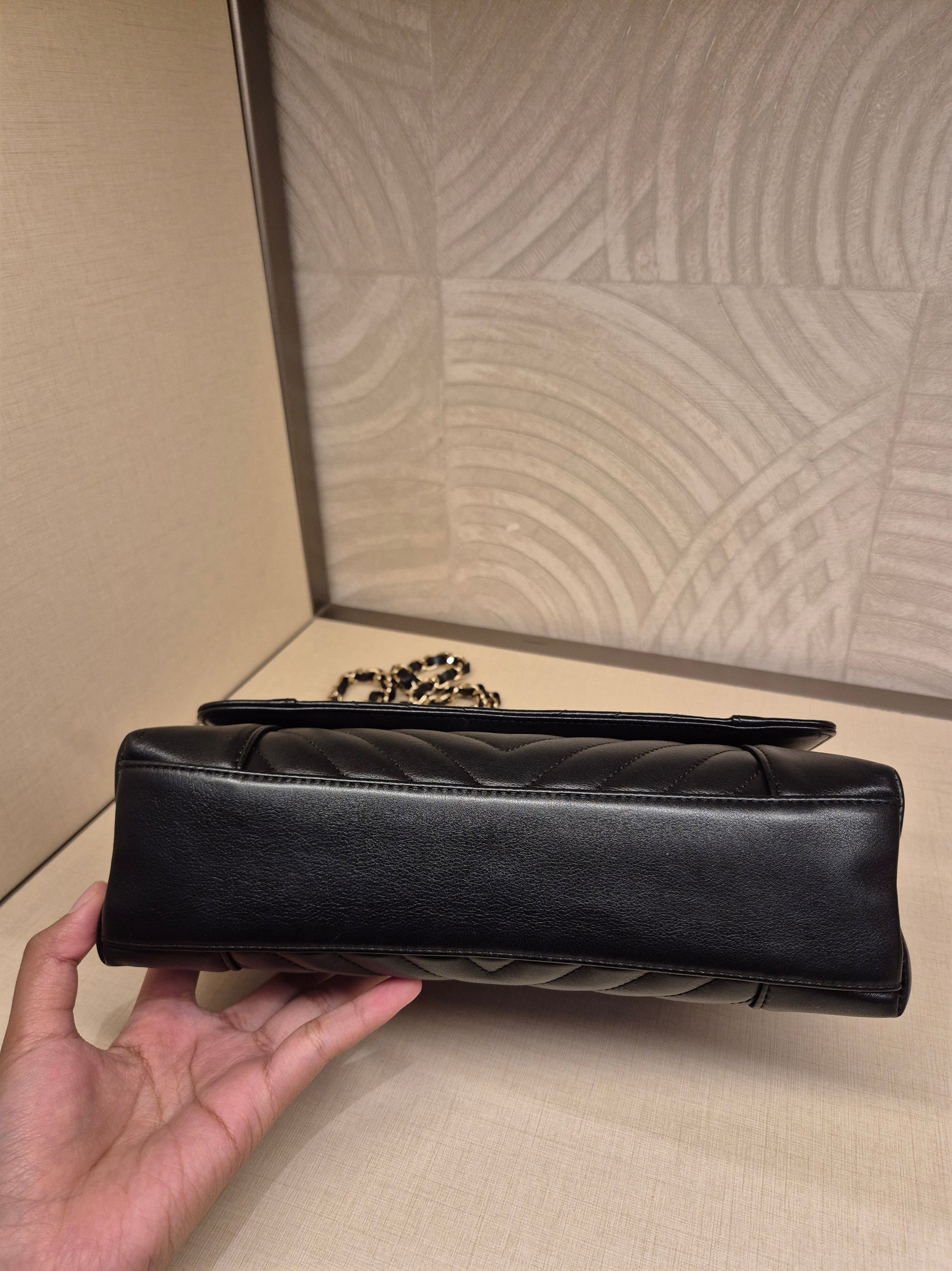Chanel Flap Chevron Black