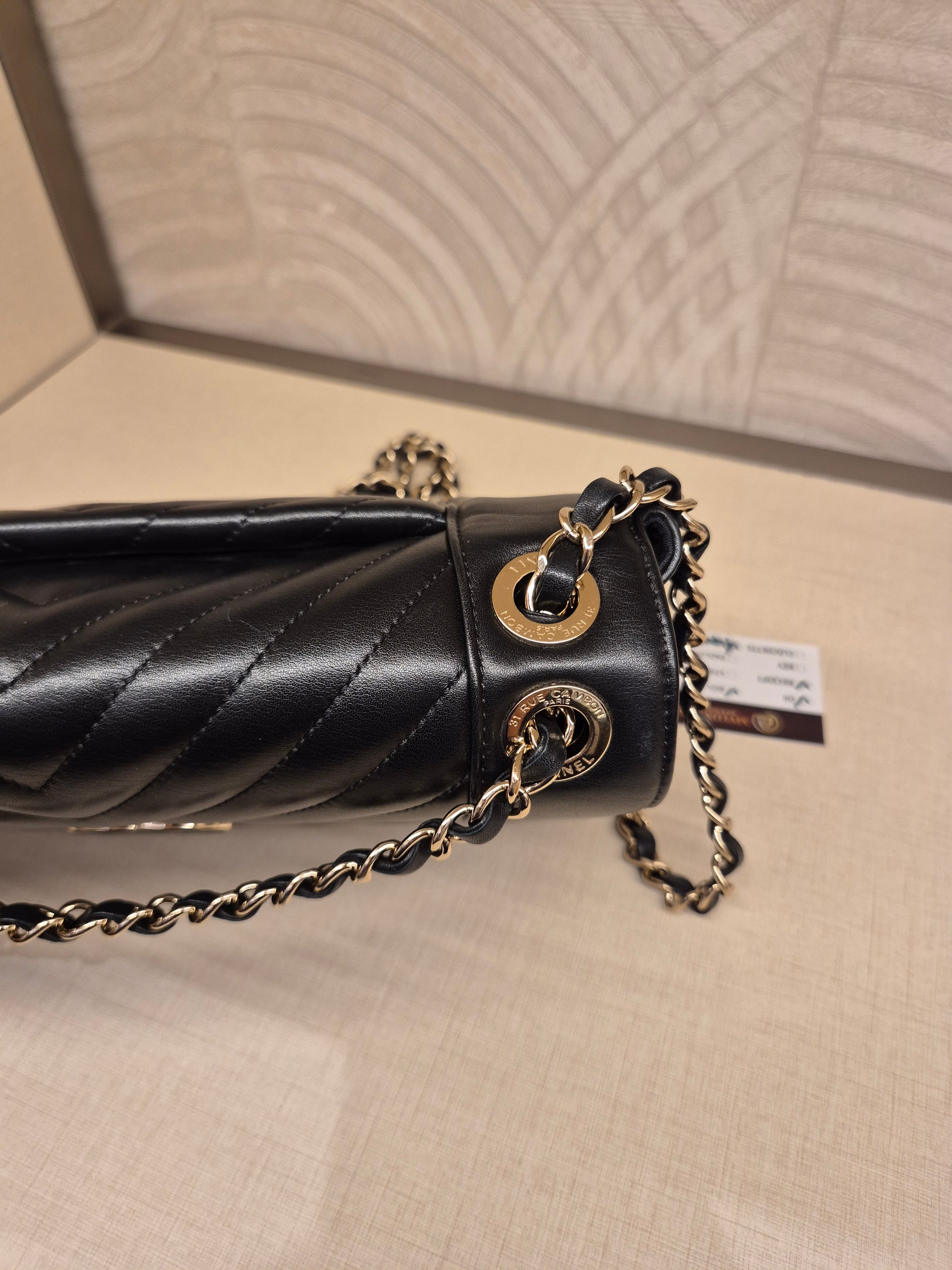 Chanel Flap Chevron Black