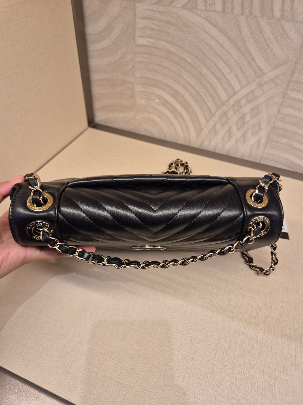 Chanel Flap Chevron Black
