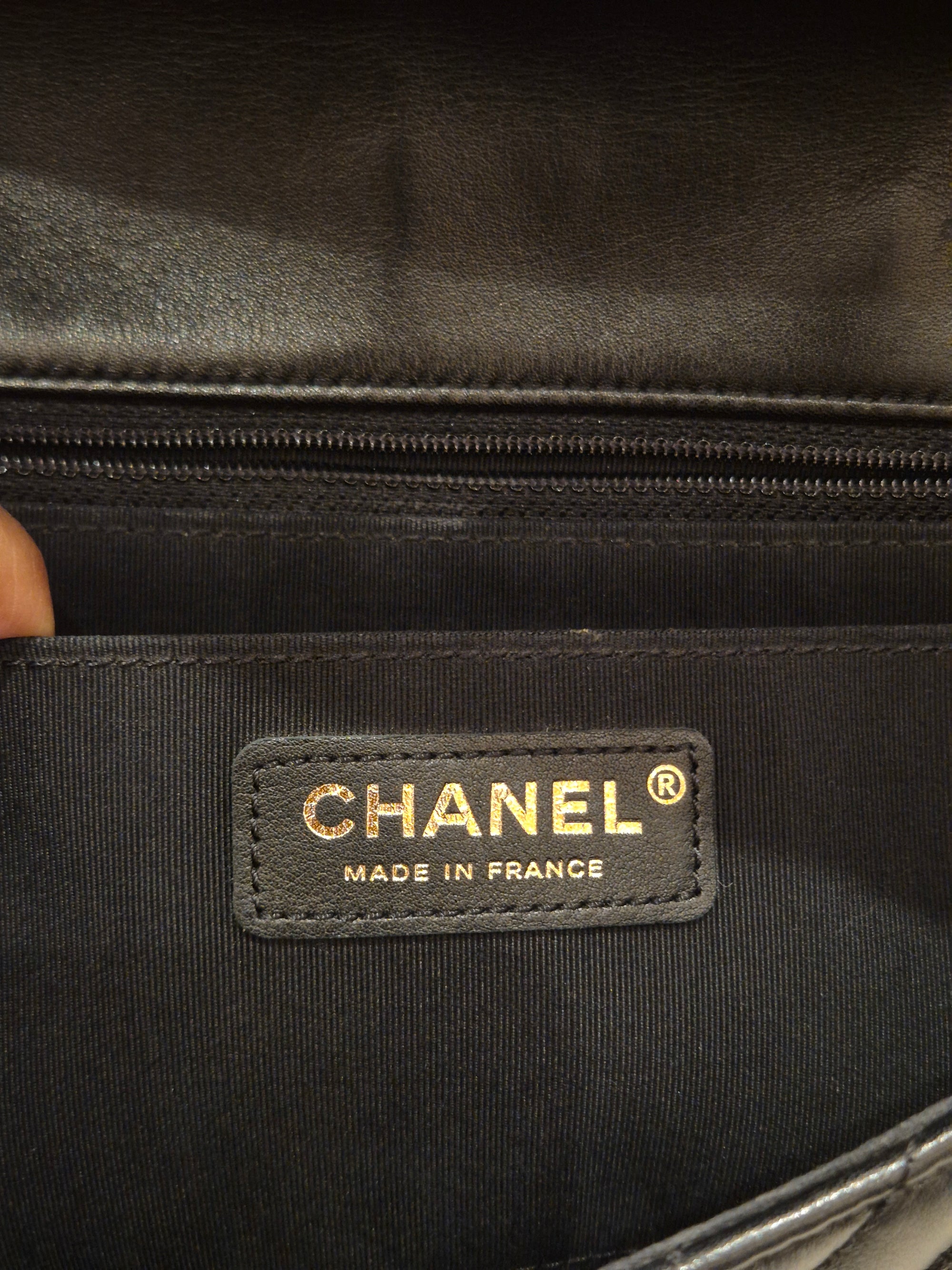 Chanel Flap Chevron Black